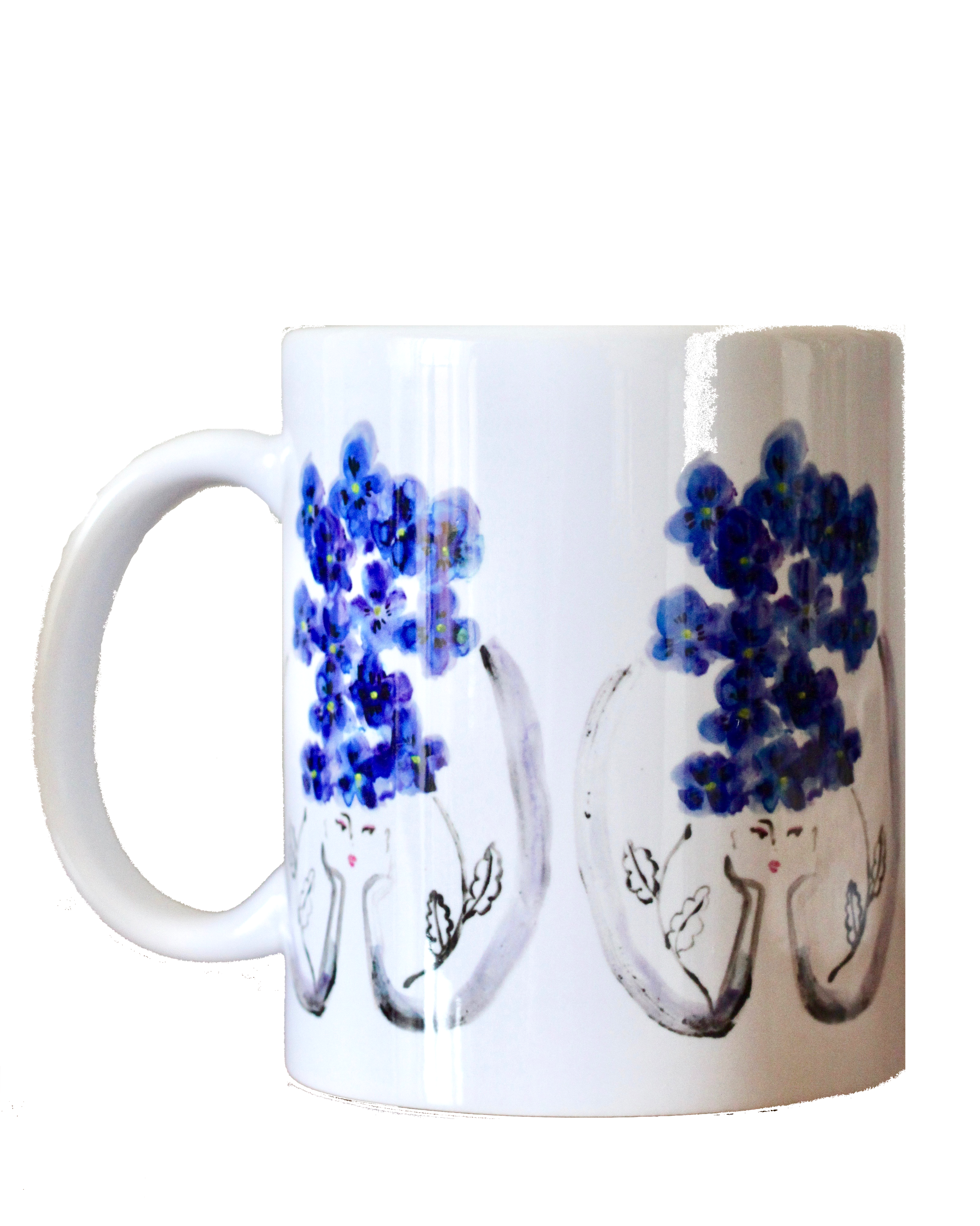Violette すみれ Mug Yukiko Moriyama Art Design