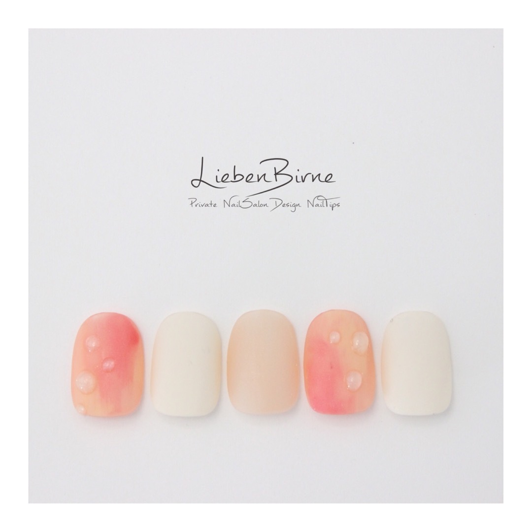 桃の皮 Liebenbirne ネイルチップ 桃の皮 Liebenbirne ネイルチップ