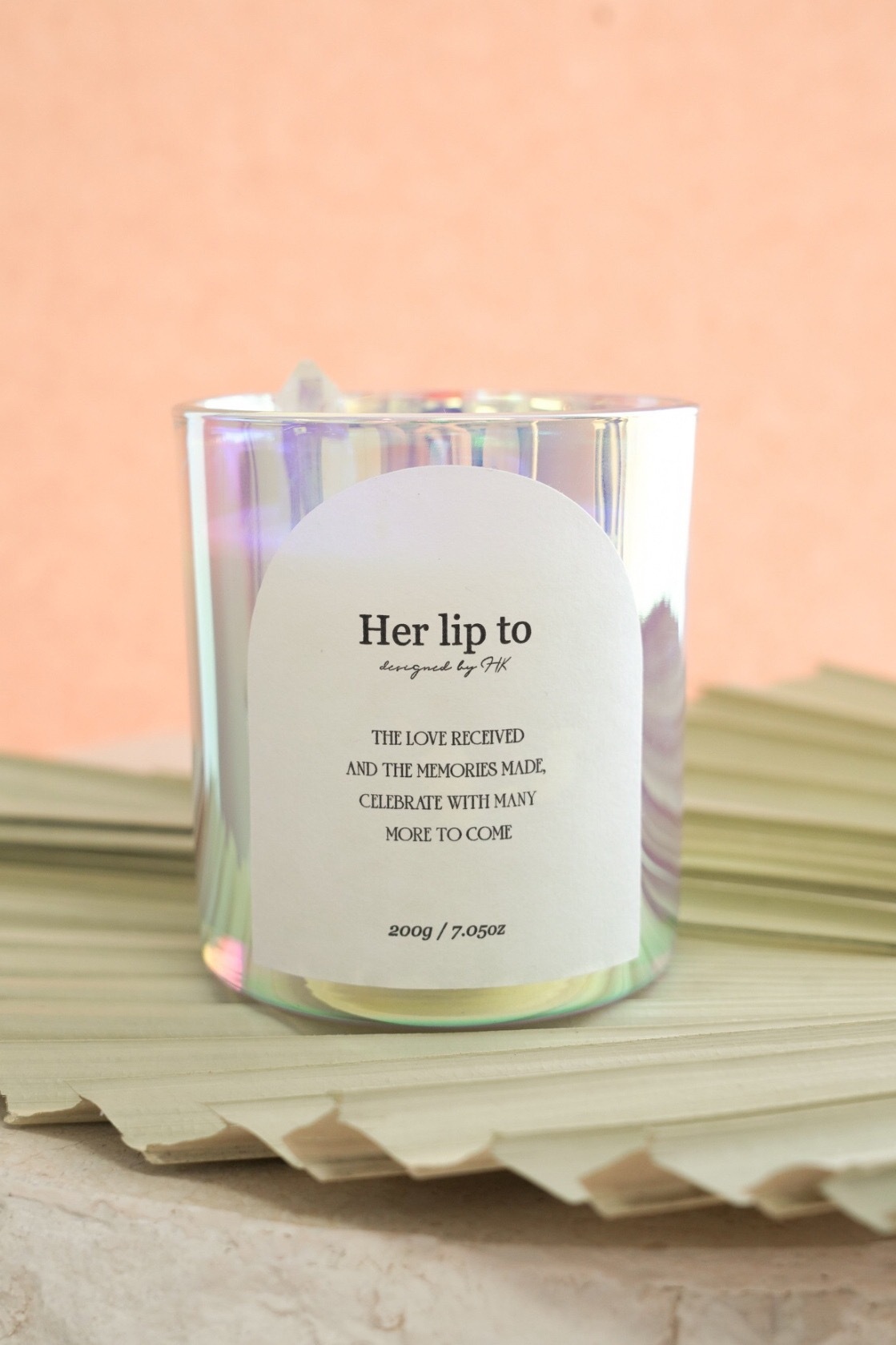 Self Love Crystal Candle Golden Hour Her Lip To