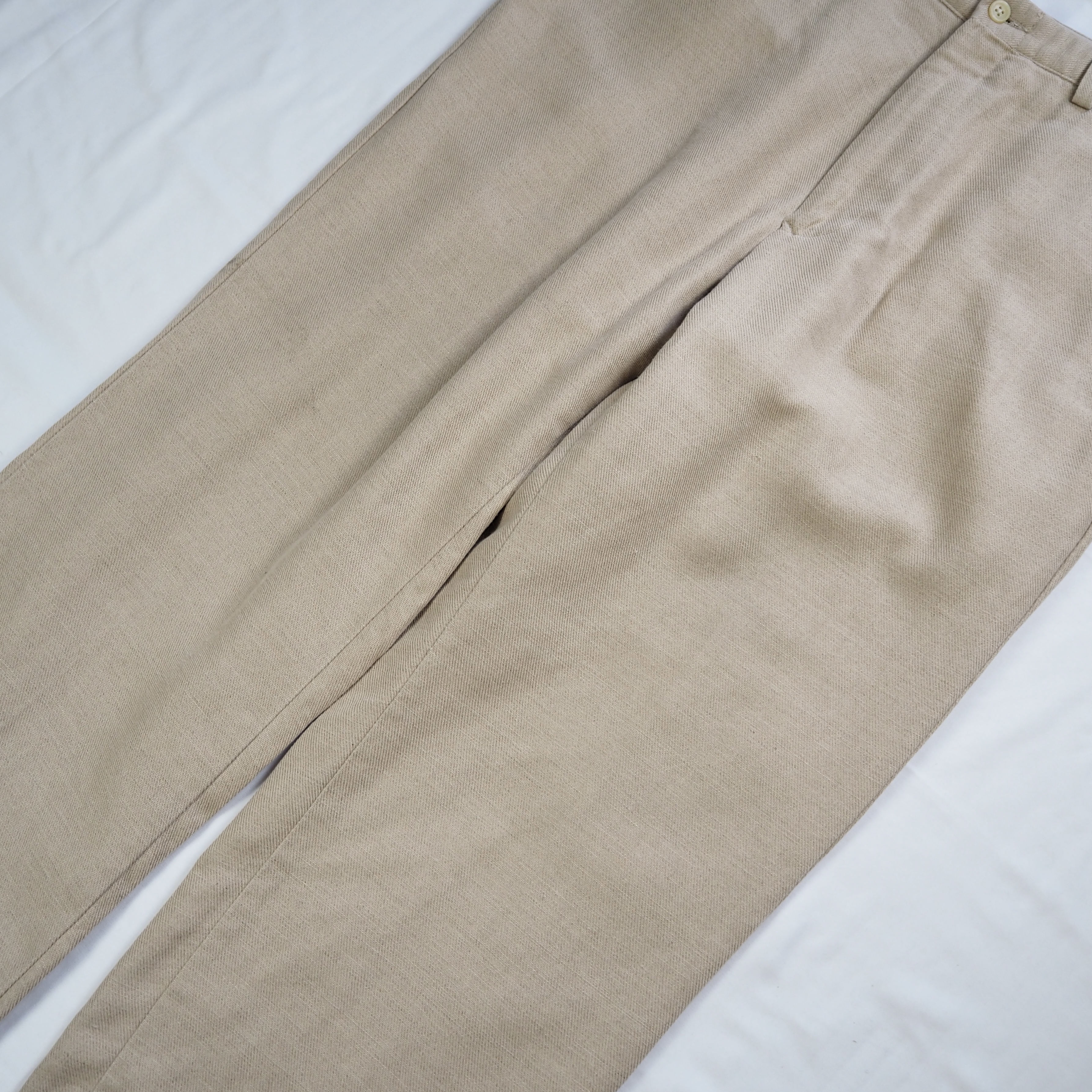 90’s Ralph Lauren リネンスラックス アメリカ製  約35×28 の画像 8