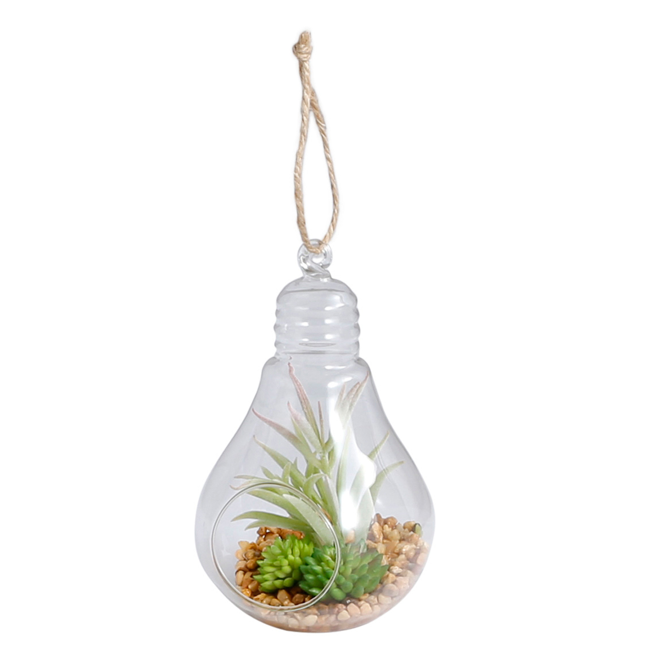 観葉植物 フェイクグリーン イミテーションテラリウム ランプ Lサイズ インテリア 造花 雑貨 Diy Hachi 08