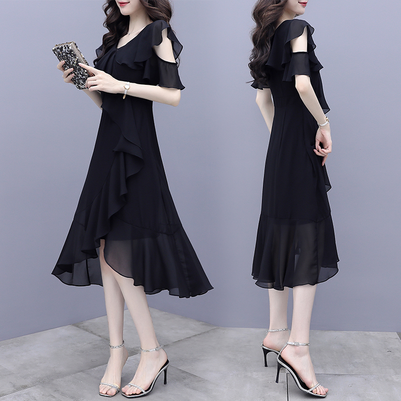 パーティードレス 結婚式 お呼ばれドレス 結婚式のお呼ばれ 代 30代 40代 フォーマルドレス 袖あり 結婚式 ワンピース 黒 パーティードレス 膝丈 大きいサイズ お呼ばれ ワンピース 二次会 結婚式 フォーマル 体型カバー フォーマルワンピース Viento