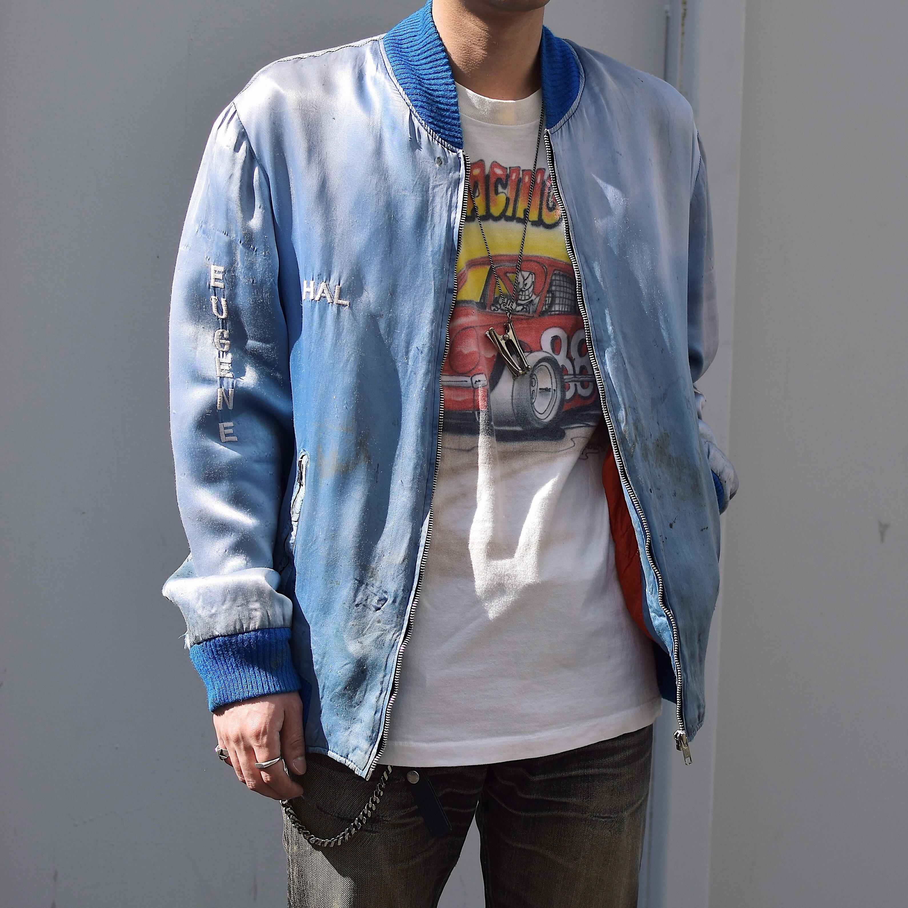 Vintage 70〜80's "SVC. BTRY. 3/84 FA PERSHING" Souvenir Jacket の画像 3