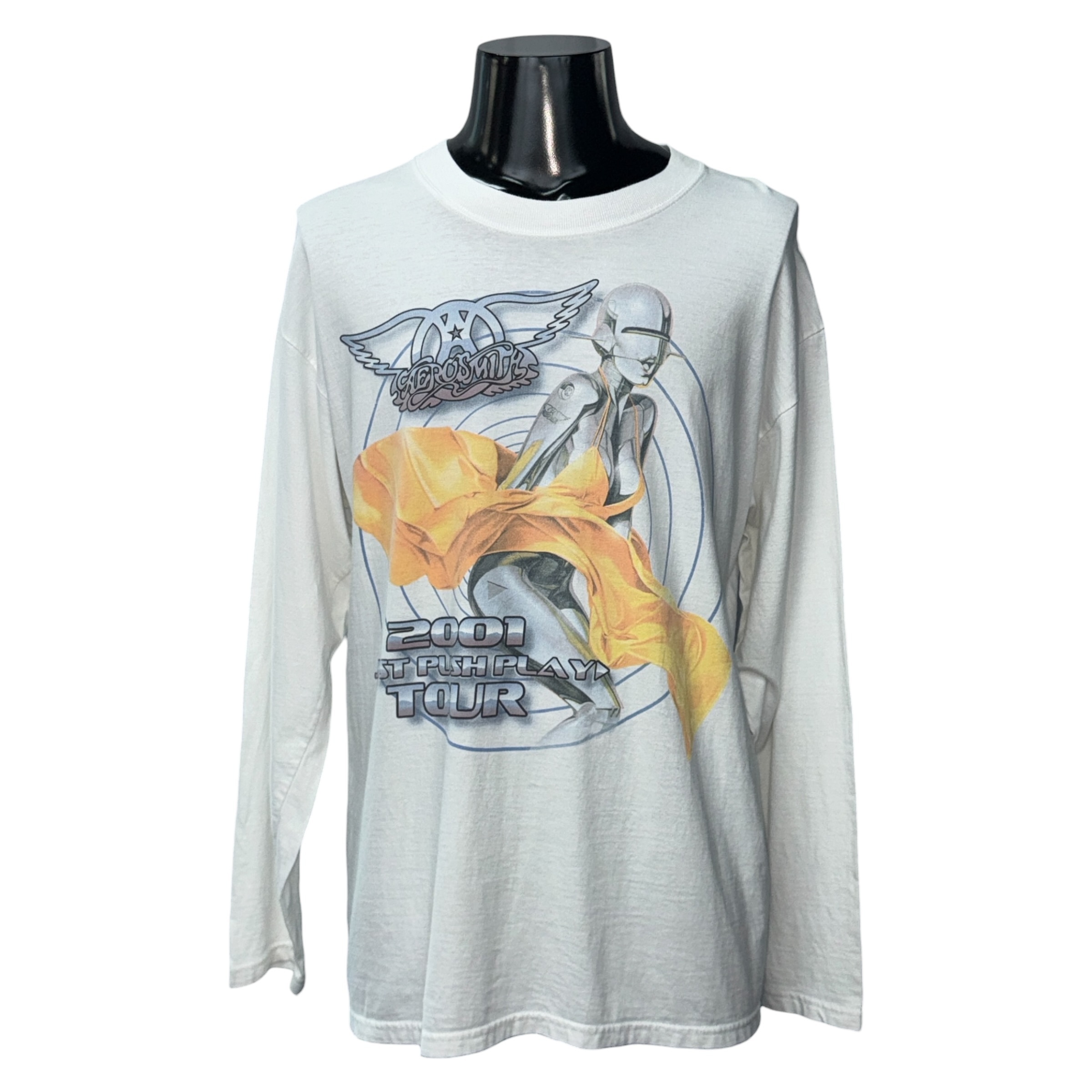 【AEROSMITH】エアロスミス 00s JUST PUSH PLAY TOUR 2001 空山基 ロンT