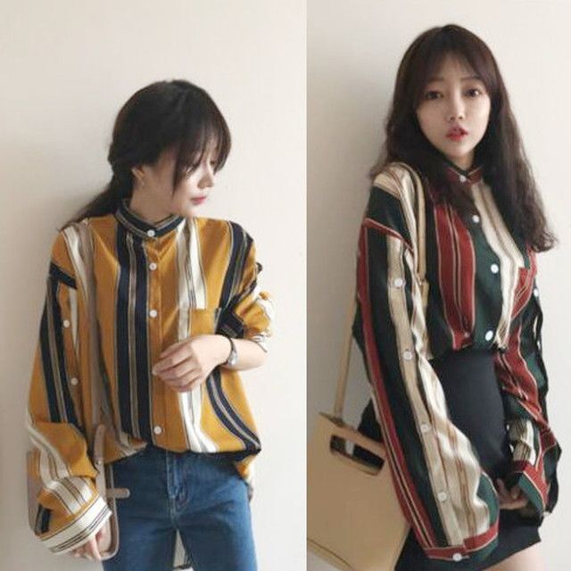 クスクス 前任者 ストリップ レトロ シャツ レディース Edmalekorgonetherapy Com