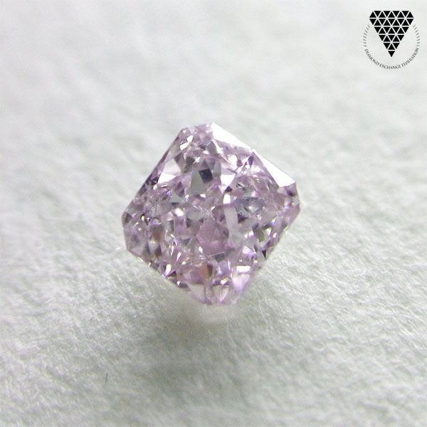 0 7ct Fancy Light Pink Purple Si1 Cgl 天然 ピンク ダイヤモンド ルース クッション シェイプ Diamond Exchange Federation