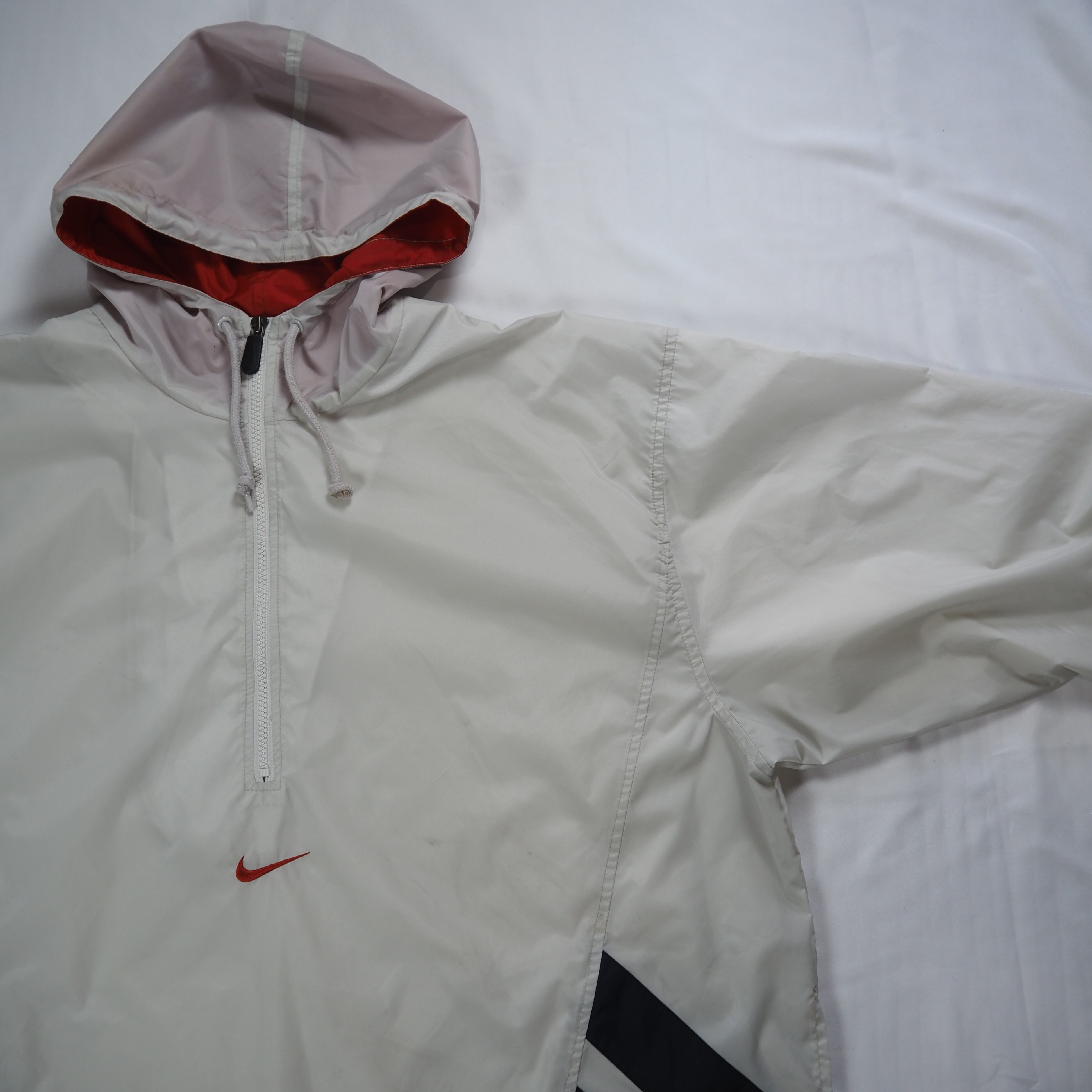 90's NIKE ナイロンアノラック センタースウォッシュ XL の画像 7