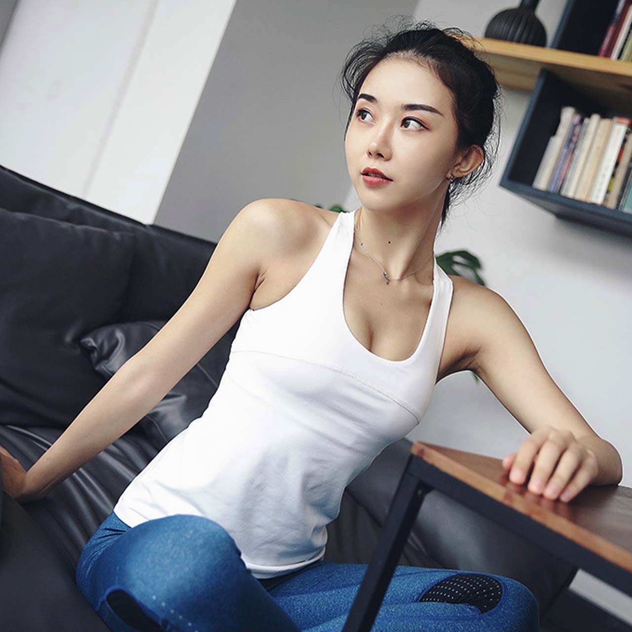 ホットヨガ ウェア 可愛い トップス バックシャン お洒落 フィットネス ジム ヨガウェア エクササイズ ジョギング 運動 Smlxl Sno