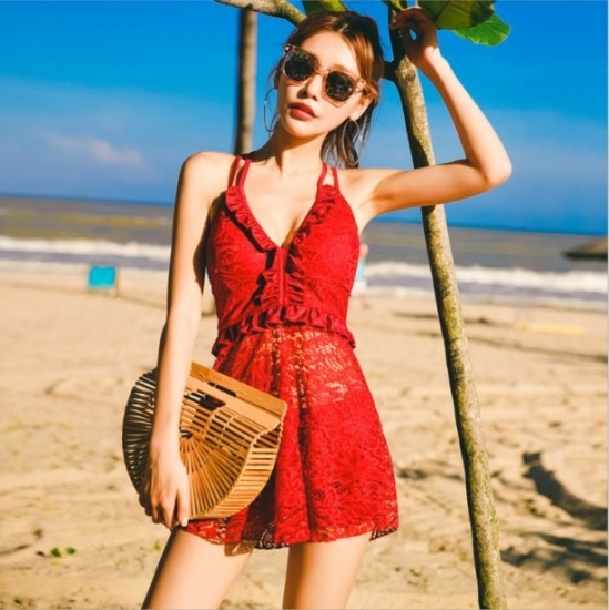 水着 ワンピース ワンピース水着 セクシー 大きいサイズ タンキニ水着 タンキニ フリル 韓国 水着 ビキニ スイムウェア レディース おしゃれ 可愛い 個性的 夏 19新作 St0593 Dbstyle 海外アパレル 韓国ファッション