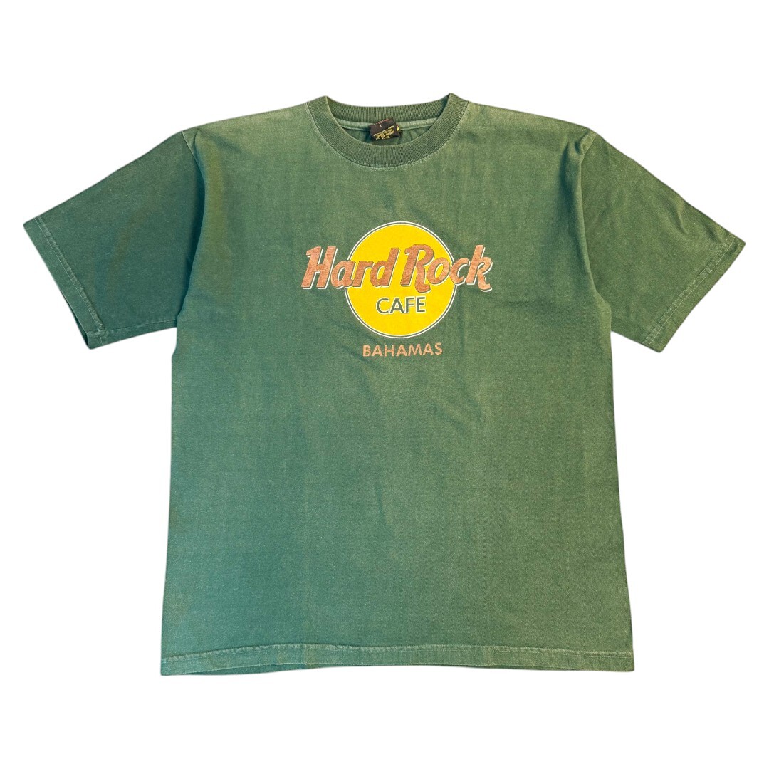 【Hard Rock CAFE】ハードロックカフェ BAHAMAS Vintage Tシャツ グリーン L