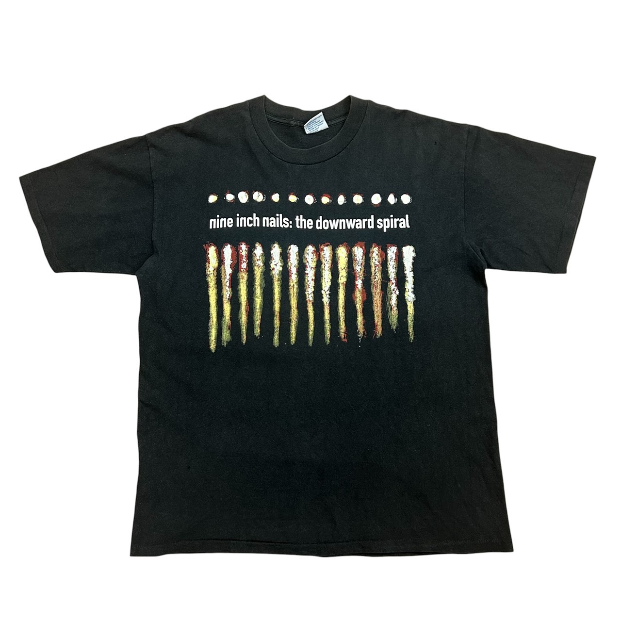 NINE INCH NAILS ナインインチネイルズ The Downward Spiral バンドT ALL SPORTボディ ブラック ヴィンテージ 古着 ロックT XL