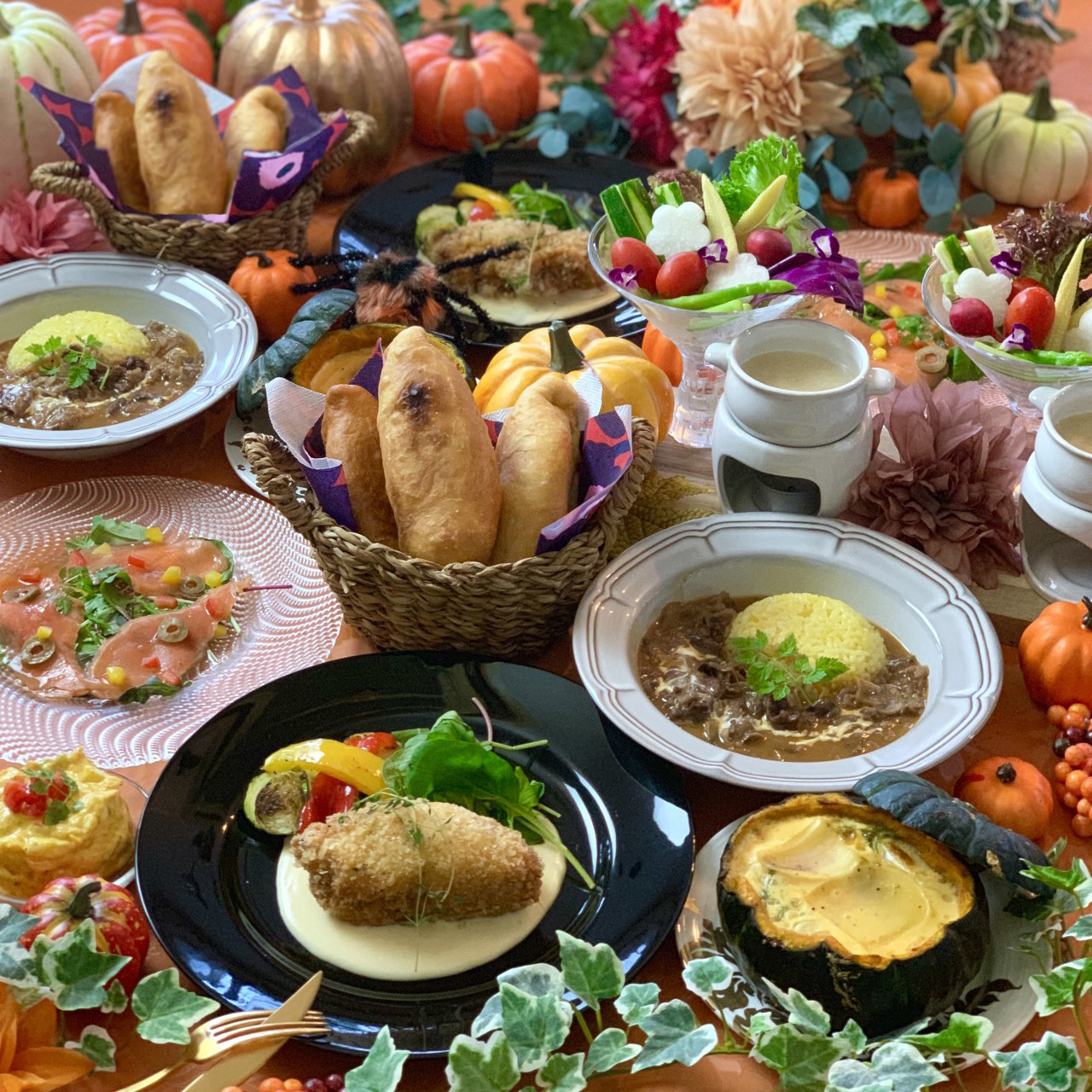 ハロウィンパーティ 19 10おもてなしレッスン 献立まとめ 料理教室 Ohana Kitchen