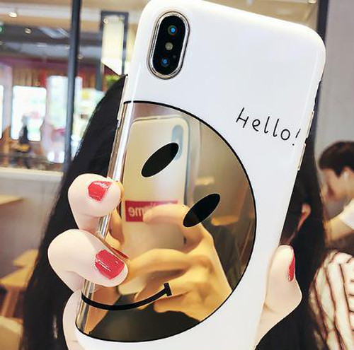 Iphone ケース ミラースマイリー柄 鏡 ハーフスマイリー ニコちゃんマーク 各種 Mai 14 S Select Iphone ケース ミラースマイリー柄 鏡 ハーフスマイリー ニコちゃんマーク 各種 Mai 14 S Select