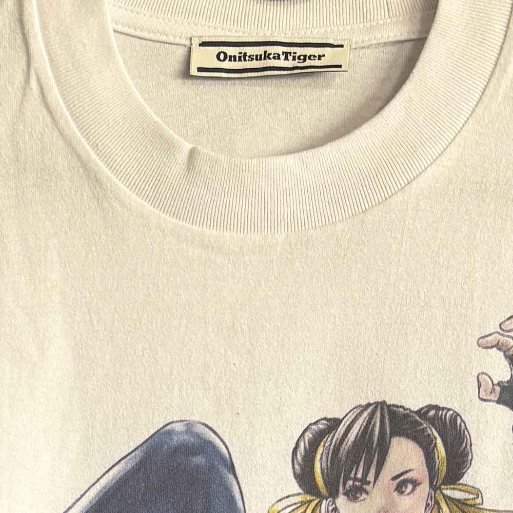 CAPCOM Street Fighter V × オニツカタイガー × 漫画家桂正和 春麗【古着/Tシャツ/格闘ゲーム/希少品/非売品/ASK品】