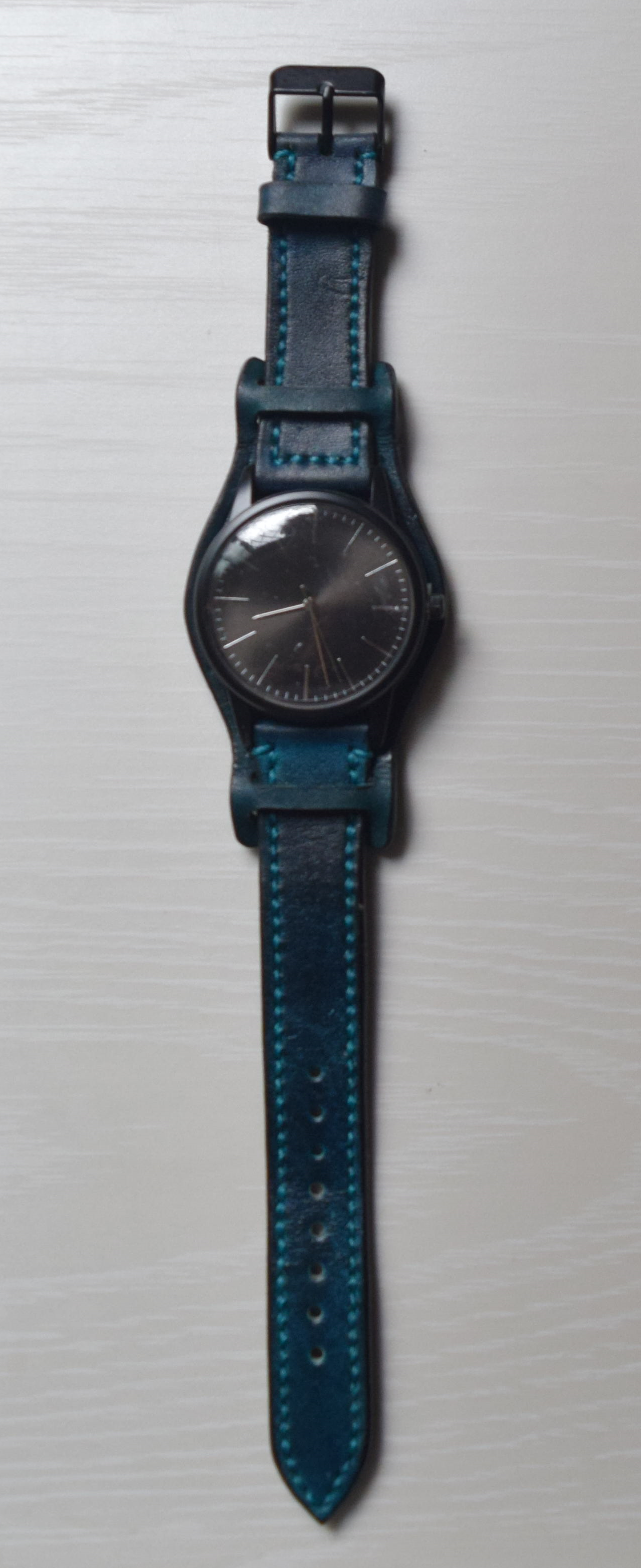 腕時計 革細工 プチ スマイル