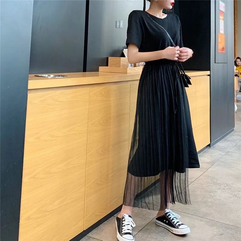 送料無料 予約商品 ロングワンピース レディース チュール アシンメトリー ワンピース ワンサイズ Selectshop Aya