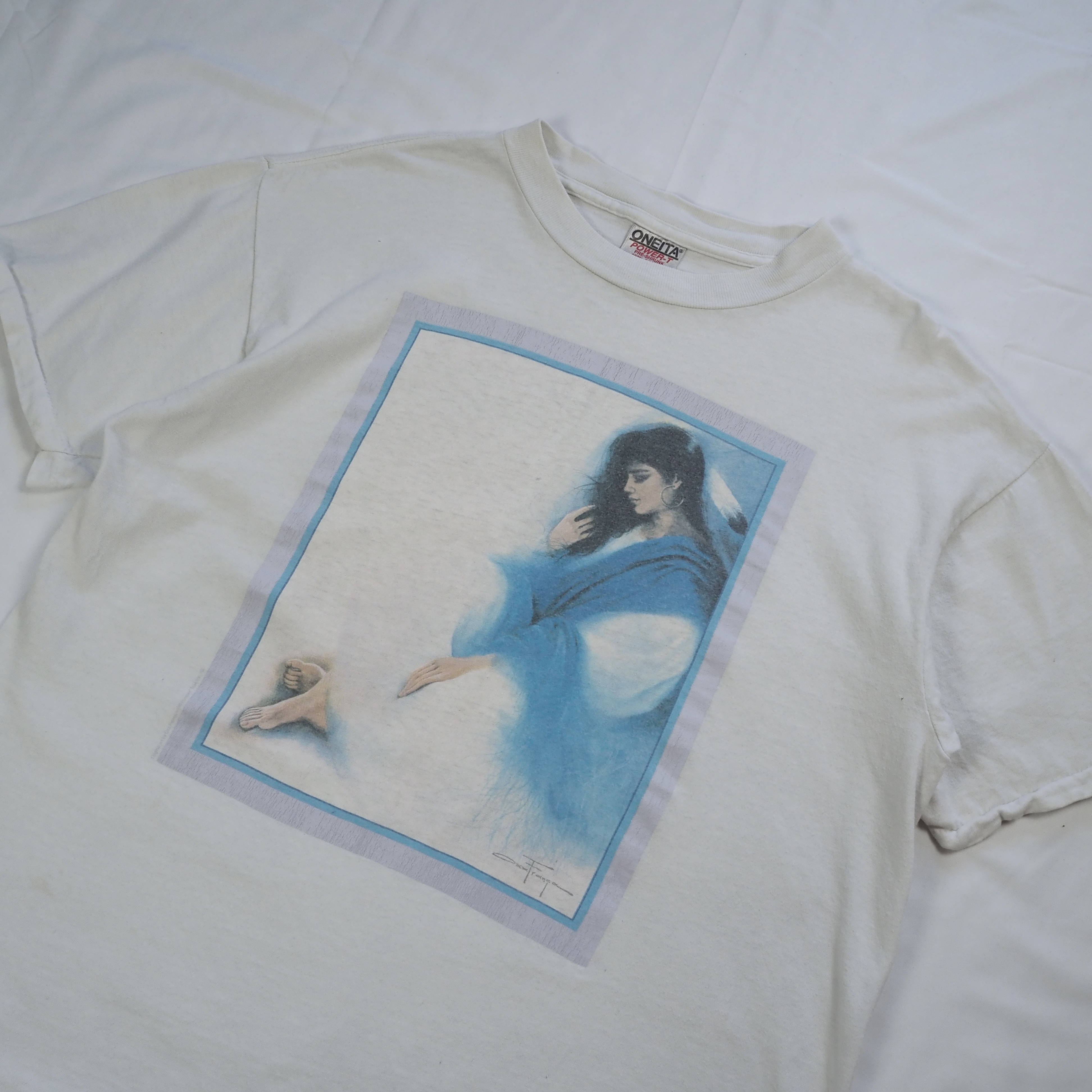 90’s Oneita プリントTシャツ Lサイズ の画像 2