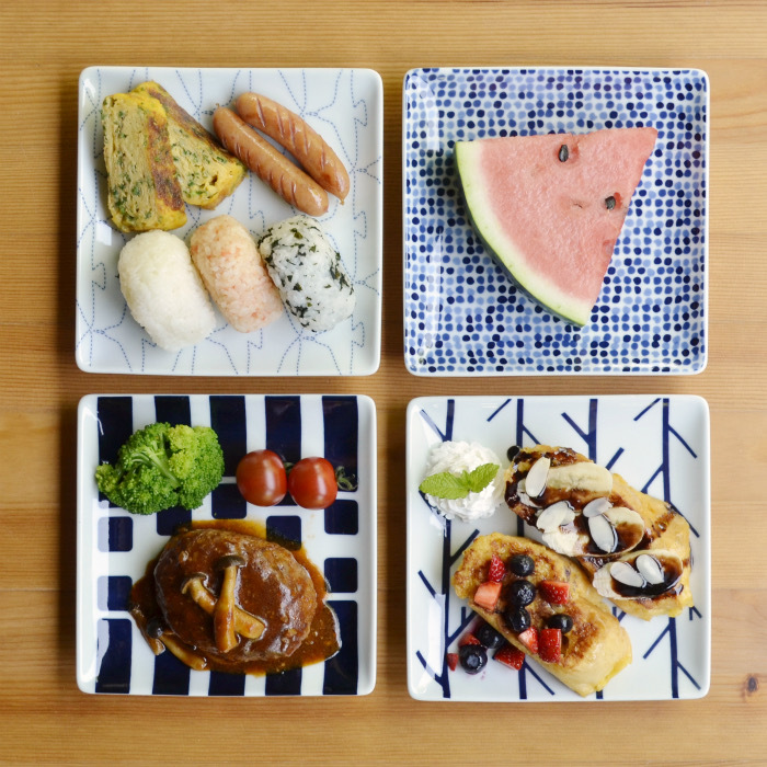 波佐見焼 Natural69 Swatch 正角皿 スクウェアプレート パン皿 食器 北欧 おしゃれ 波佐見焼 Natural69 小鹿田焼 やちむん 目黒自由が丘 暮らしの民芸 那かむた ウェブストア