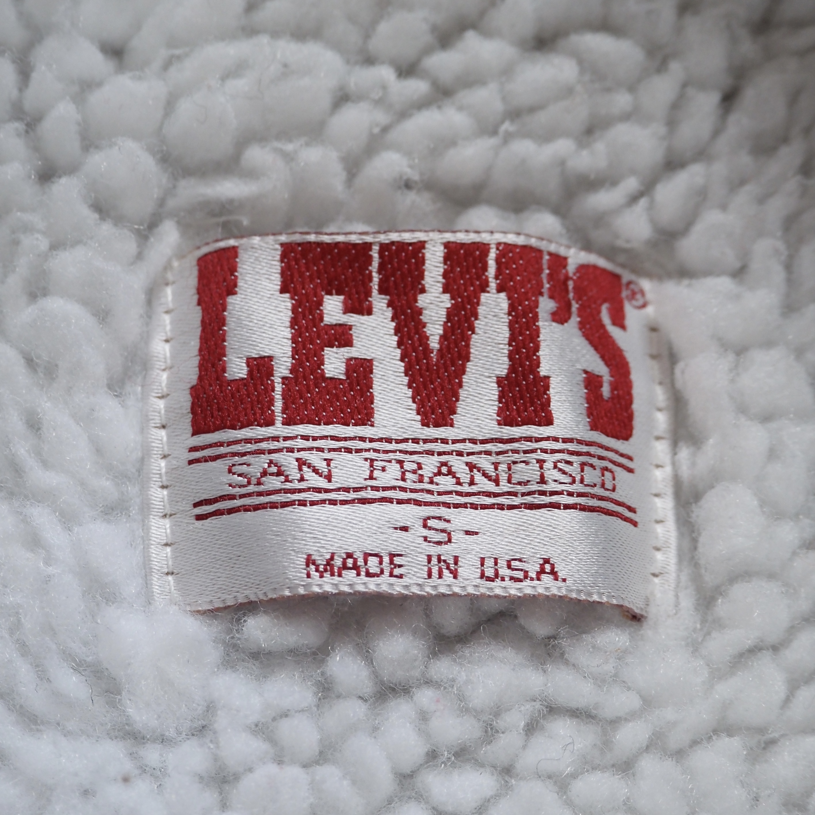 80’s Levi’s ボアジャケット ブラック Sサイズ の画像 7