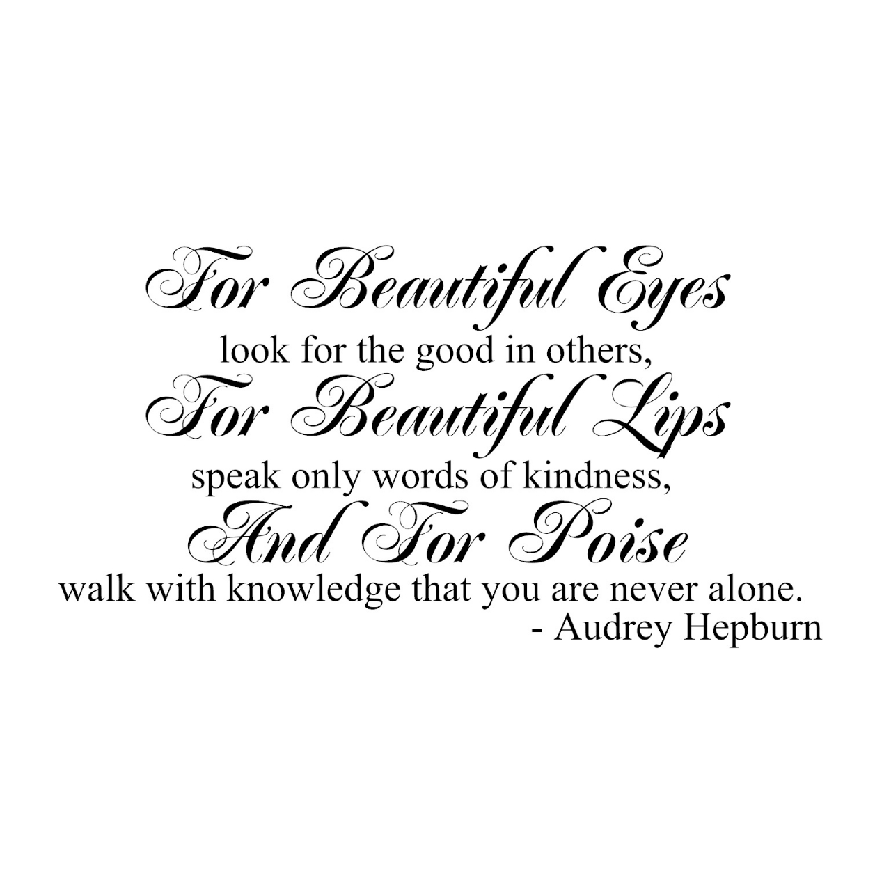 ウォールステッカー オードリー 名言 黒 光沢 36cm 66cm For Beautiful Eyes Look For The Good In Others Iby アイバイ ウォールステッカー 通販 ウォールステッカー オードリー 名言 黒 光沢 36cm 66cm For Beautiful Eyes Look For The Good In Others Iby アイバイ ウォールステッカー 通販