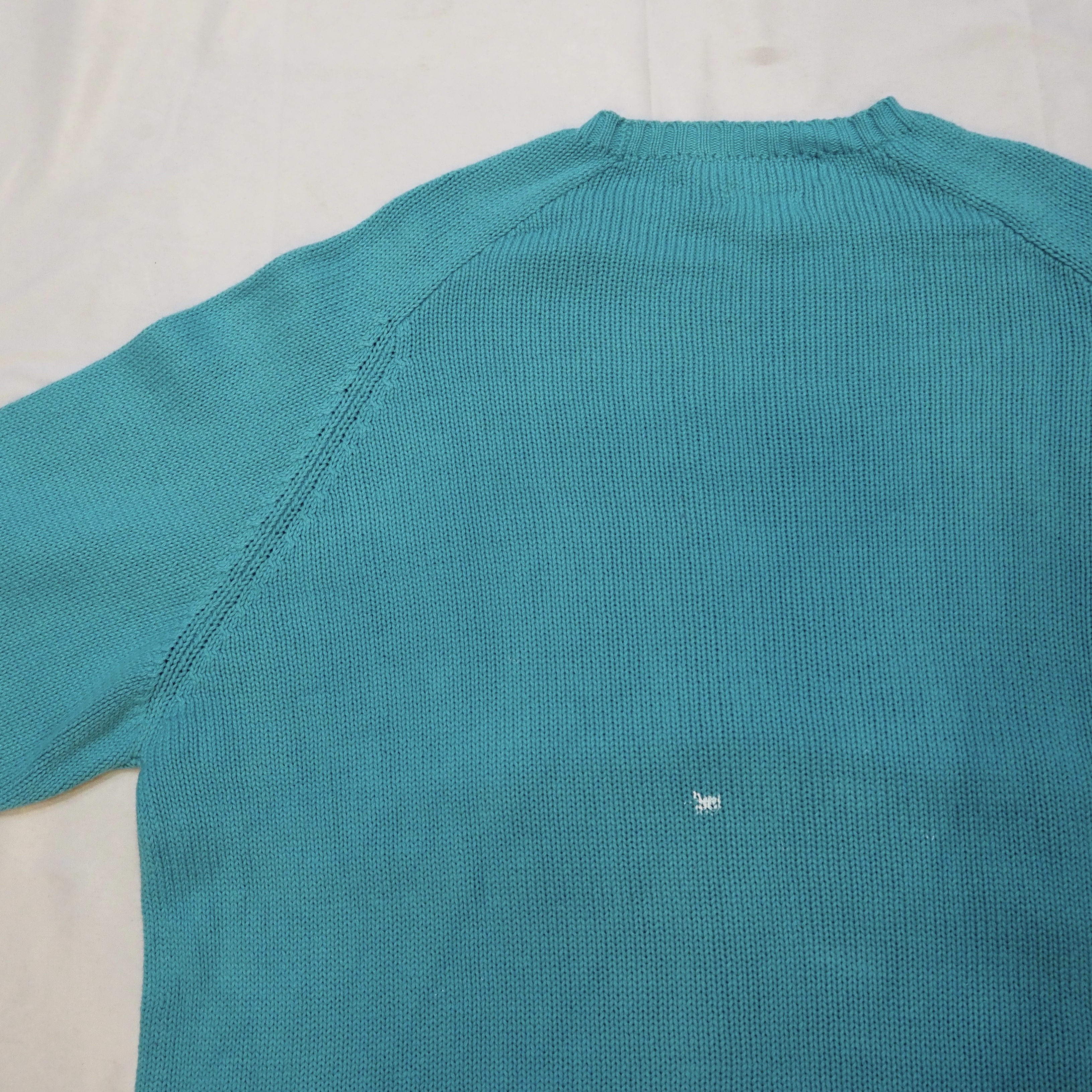 90’s Ralph Lauren コットンニット ティファニーブルー の画像 11