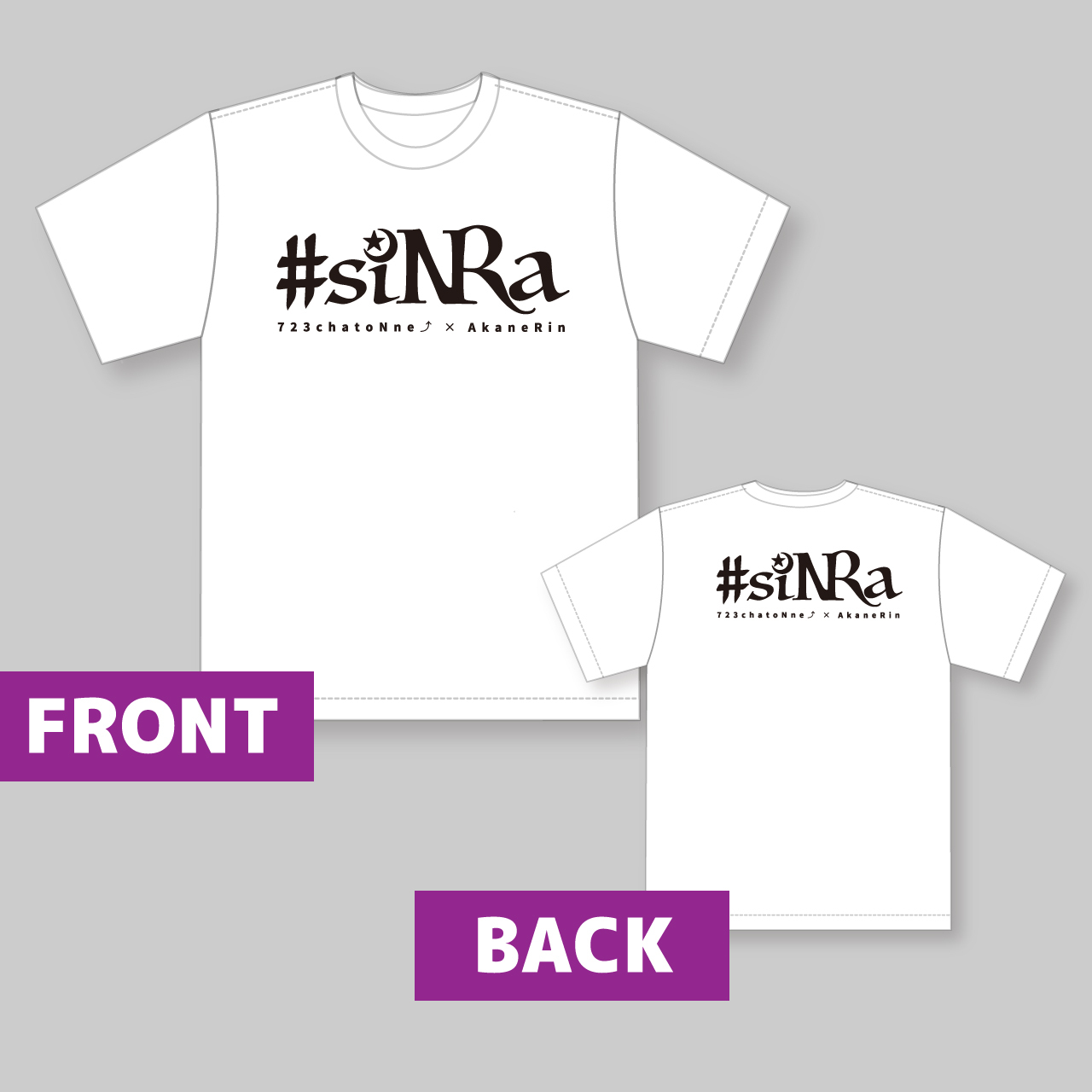 #siNRaオリジナルTシャツ