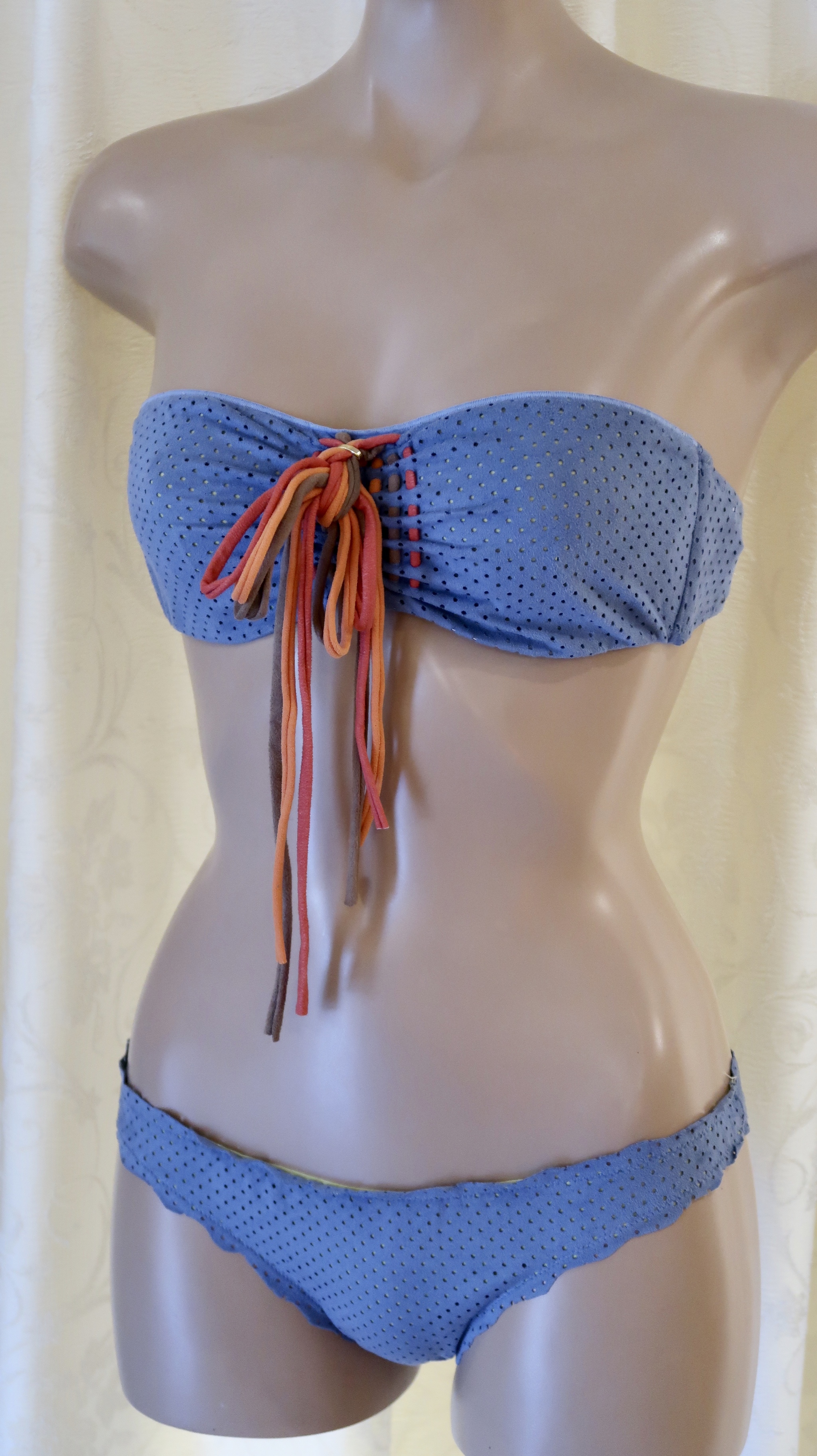 Pin Up Stars ピンナップスターズ 水着 ウエスタンバンドゥービキニ ブルー マリー六本木 The Base