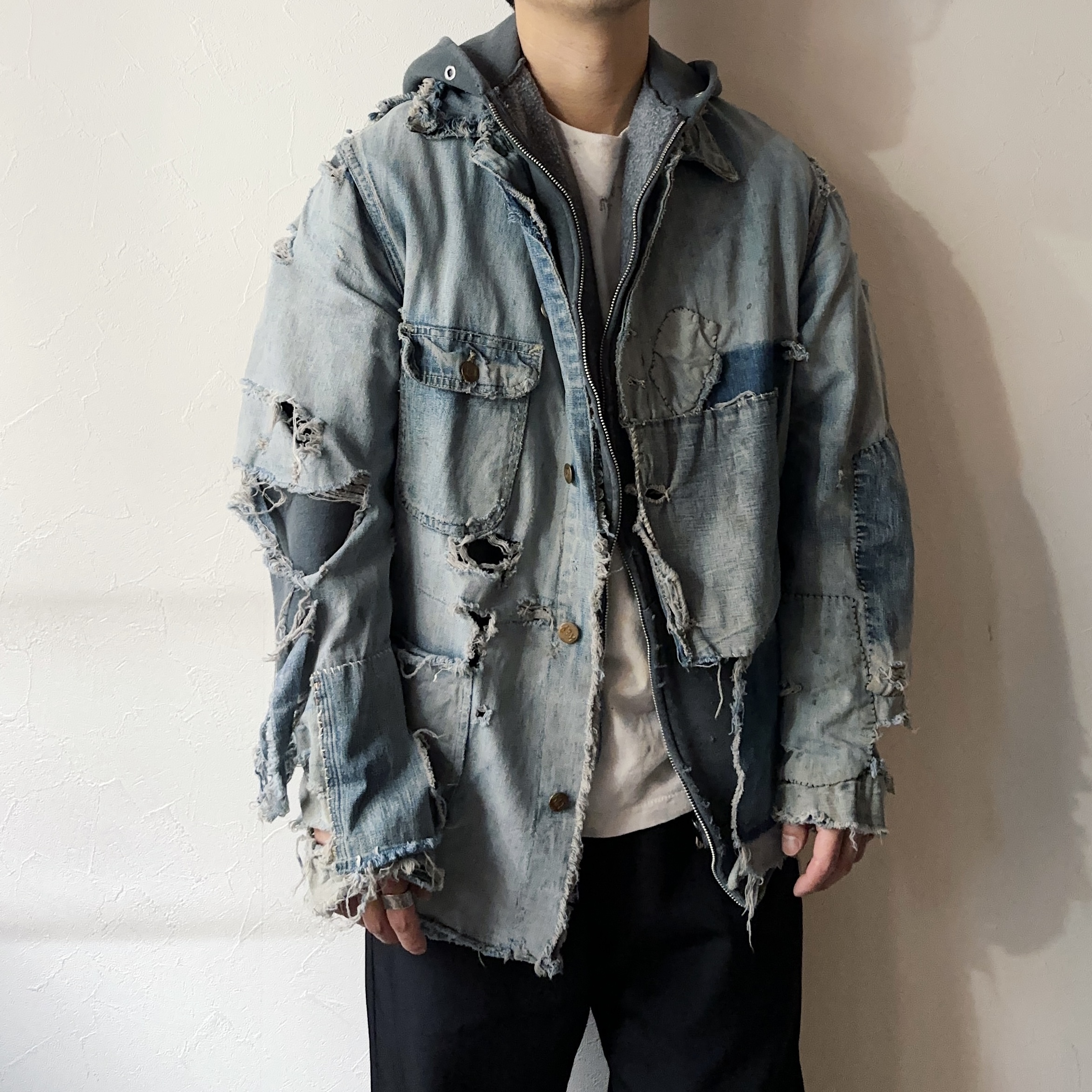 Vintage 60's【KEY】Grunge Denim Jacket の画像 3