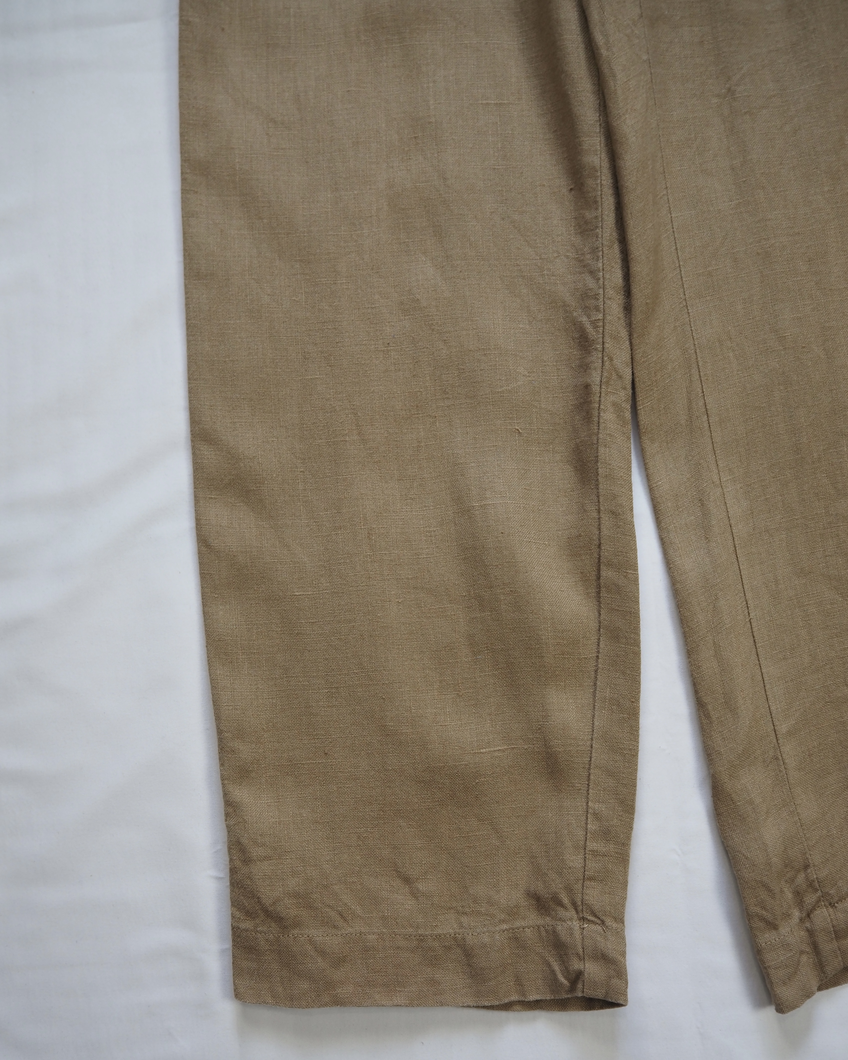 【5/6(水) 20:00入荷】90’s Ralph Lauren リネンスラックス 32×30 ブラウン の画像 9
