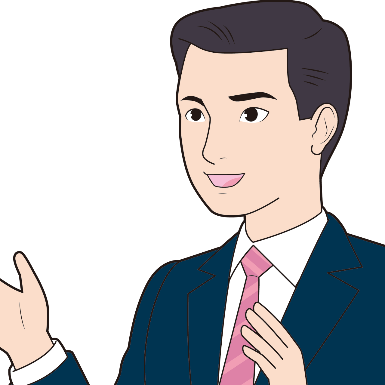 説明する男性営業マン Sozaido 説明する男性営業マン Sozaido