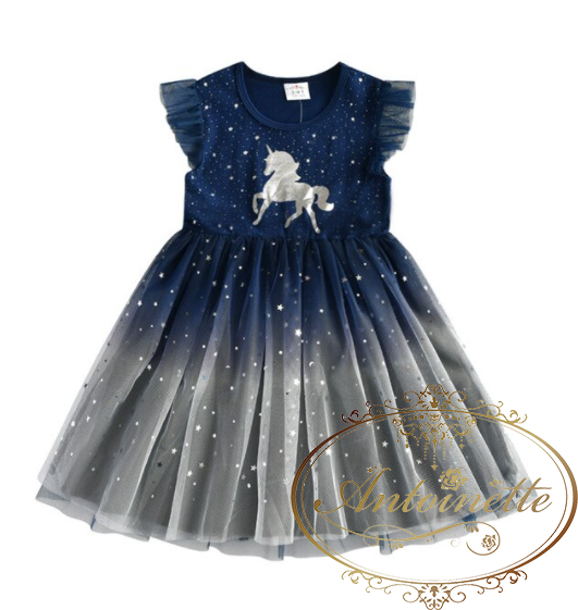 ユニコーン ドレス ワンピース 半袖 子供服 女の子 グラデーション Girl One Piece Summer Spring Dress Kids Girl Antoinette ユニコーン ドレス ワンピース 半袖 子供服 女の子 グラデーション Girl One Piece Summer Spring Dress Kids Girl Antoinette