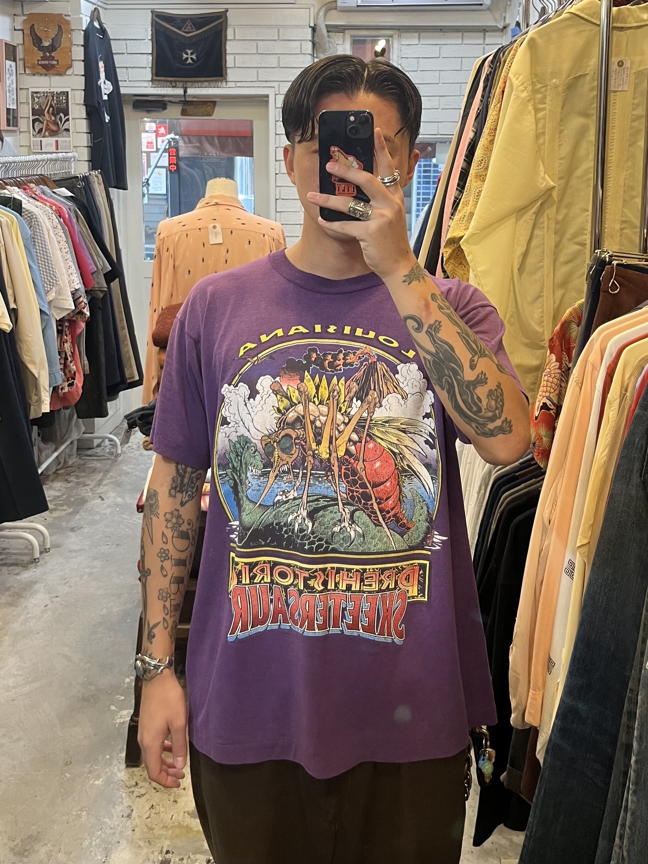 90’s 蚊Tシャツ パープル XL の画像 3