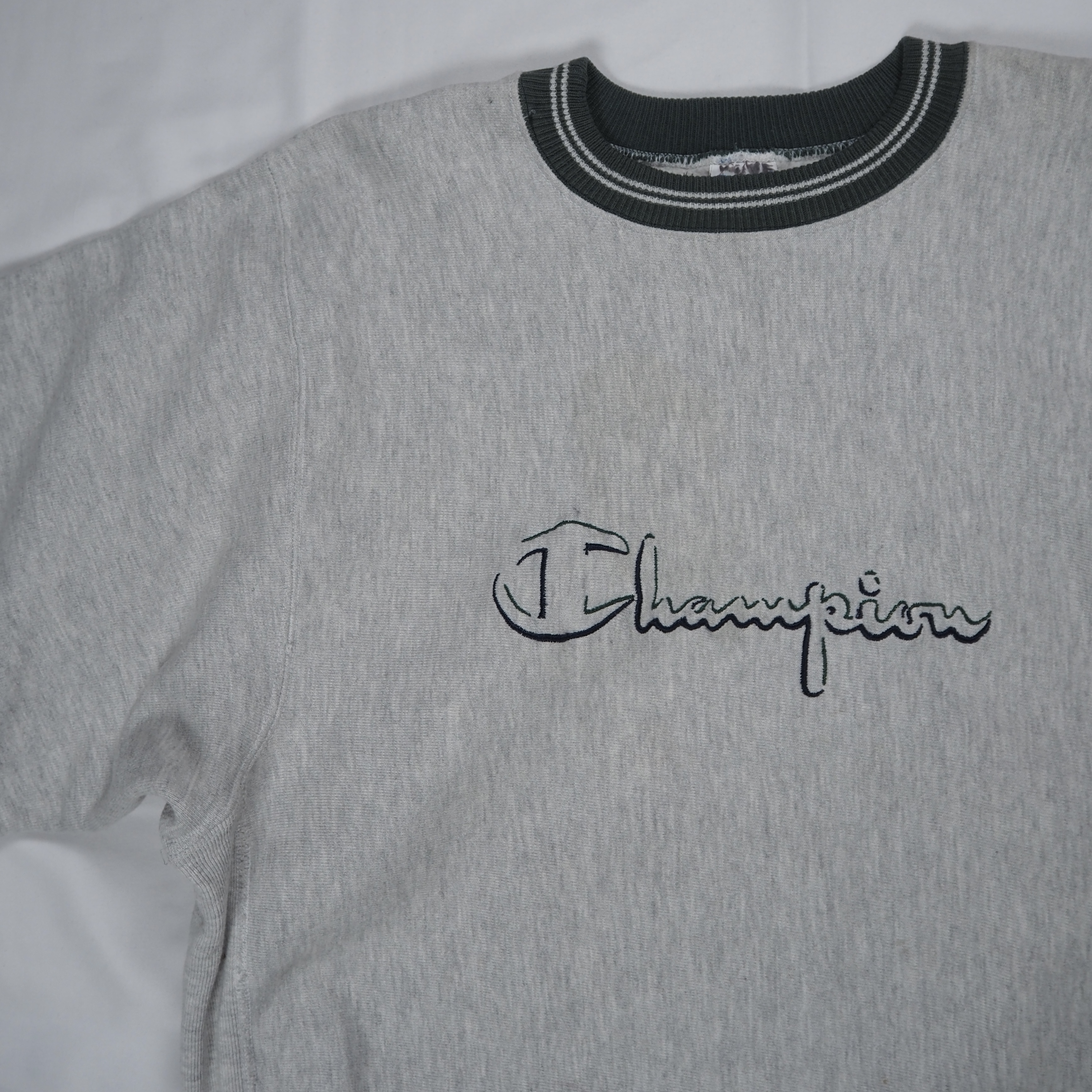 90’s Champion R.W. クルーネック リブライン XL の画像 4