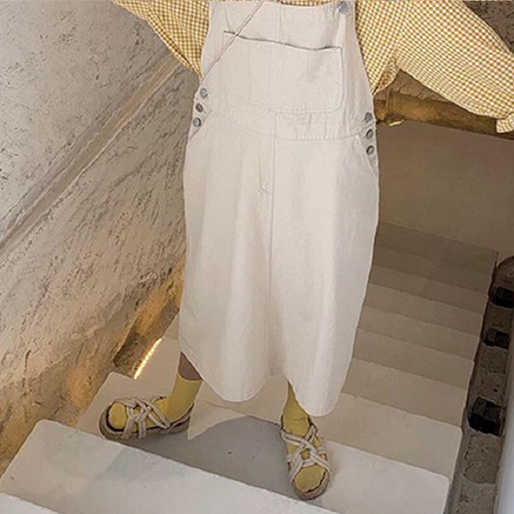 サロペットスカート オーバーオール ロングワンピース オールインワン レディース Ladiesfashion Kandk