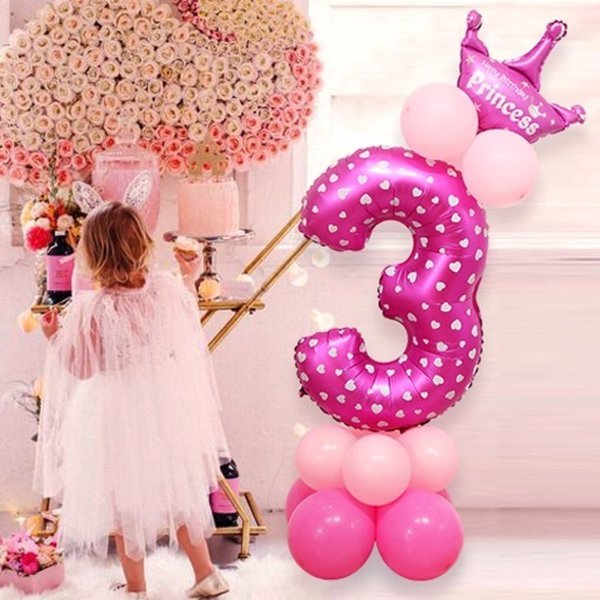 数字 バルーン 立体セット 誕生日 ピンク ナンバーバルーン 100cm超え 風船 飾り付け サプライズ 大きい プレゼント 安い おもちゃ 大きめ ぺたんこ配送 Am 361 370 幸せを運ぶ風船shopフロンティアバルーン