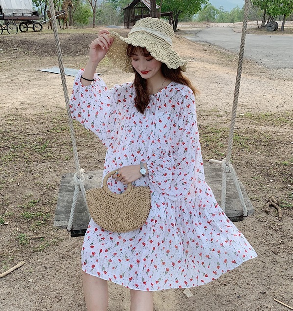 バックリボン 花柄 ミニワンピース レディース 韓国 オルチャン ファッション 夏服 レディース 夏ワンピース 韓国 風 レディース