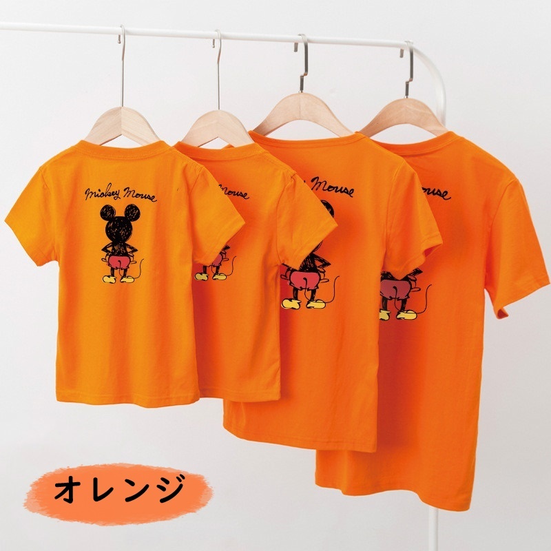 子供服 親子コーデ Tシャツ 女の子 男の子 レディース メンズ キッズ ママ パパ キャラクター ブラック ブルー グレー オレンジ ピンク パープル レッド ホワイト ライトイエロー イエロー ストライプ グリーン 90 150cm S 5xl Ysk166 海外子供服専門通販サイト リーファ