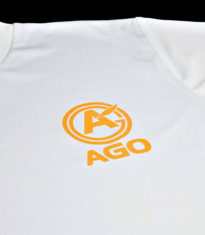 AGOロゴプリント オリジナルドライTシャツ white - 画像3