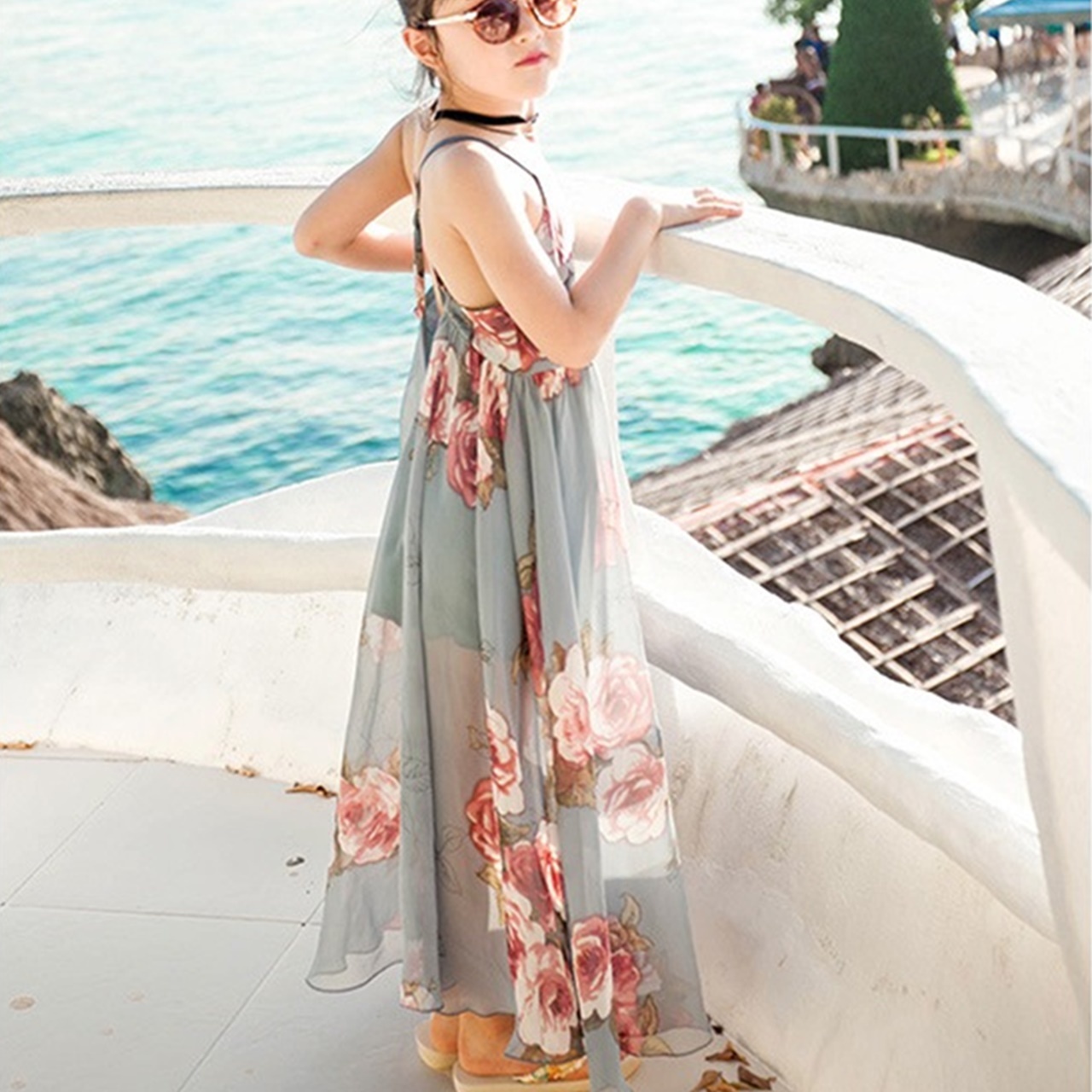 ロング丈 ワンピース ショートパンツ 親子コーデ 女の子 男の子 レディース メンズ キッズ ママ パパ コットン 花柄 100 140cm S M L Xl Xxl リンクコーデ Ysk66 海外子供服専門通販サイト リーファ