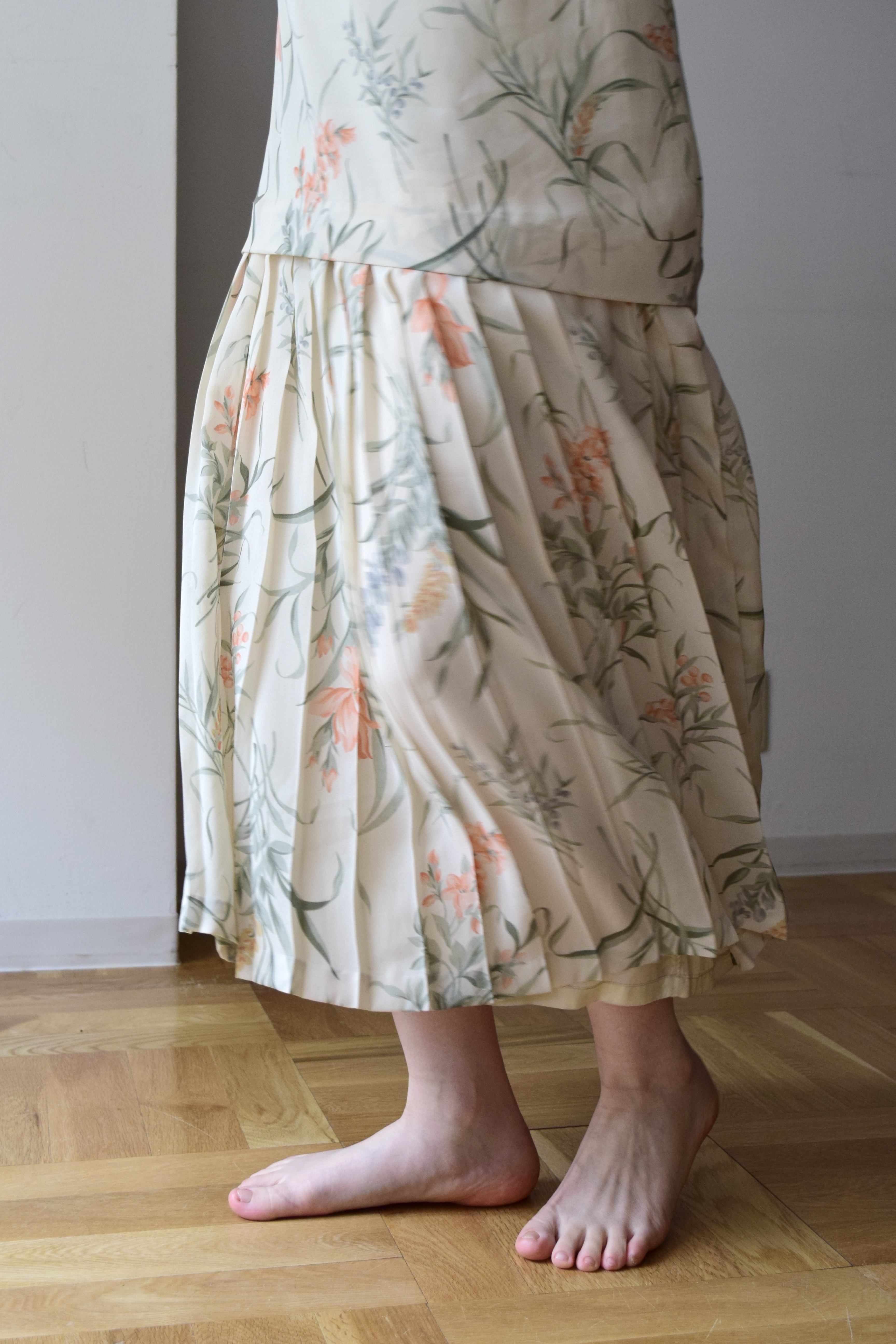 botanical print dress の画像 6