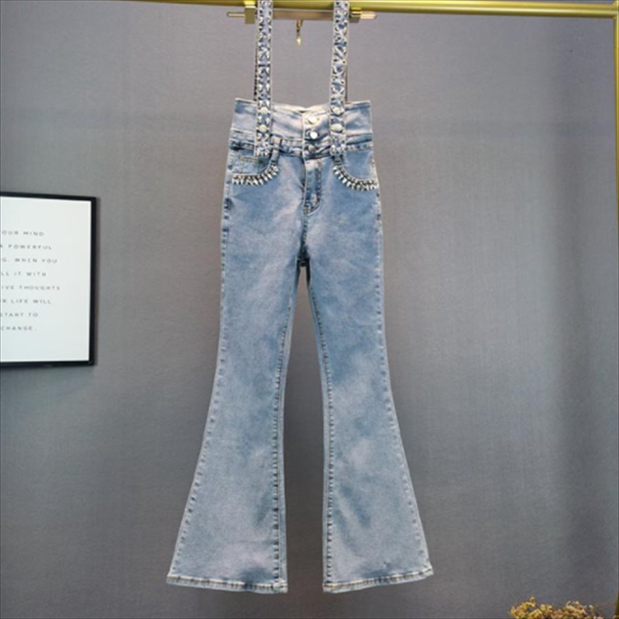 直売販促品 サロペットパンツ デニム ビジュー装飾 キラキラ 大人可愛い エレガント系 きれいめ ショッピングファッション Miracleleaffl Com