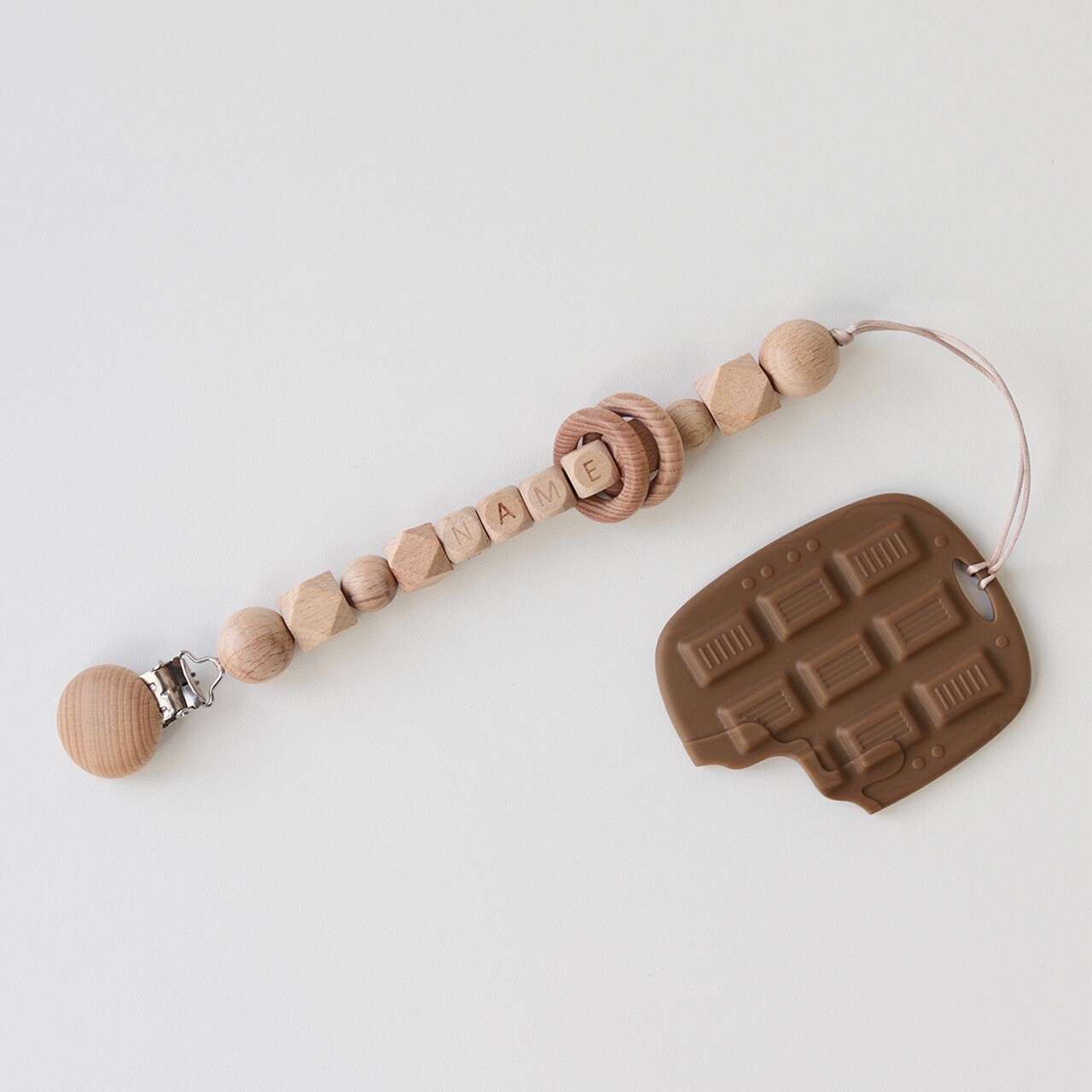 おしゃぶりホルダー チョコレート Re Cord リィコード