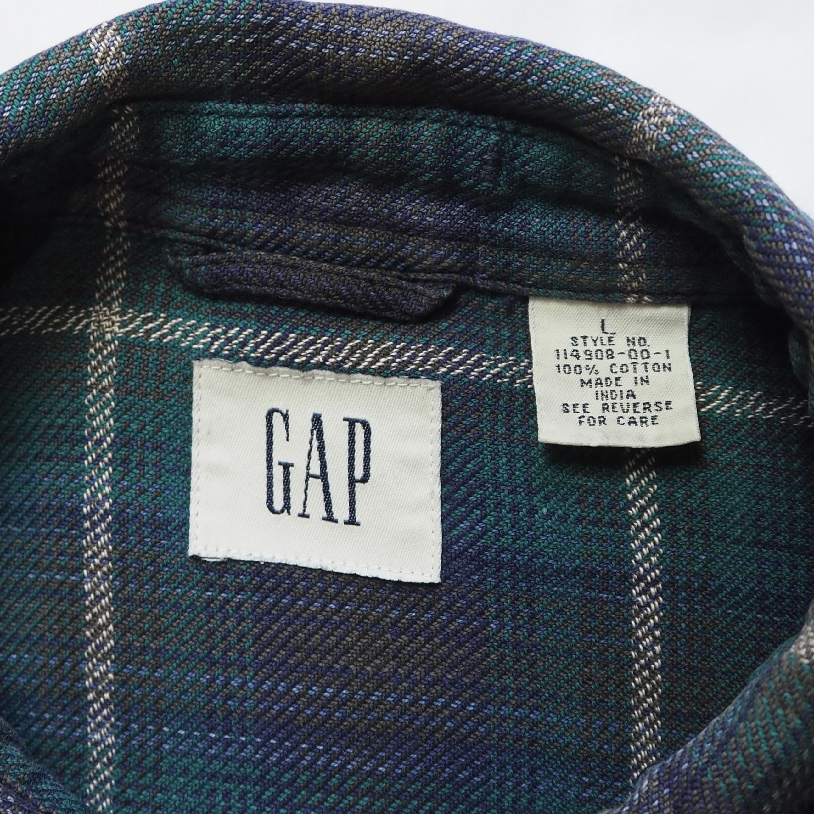 90’s-00’s OLD GAP ヘヴィネル グリーン の画像 10