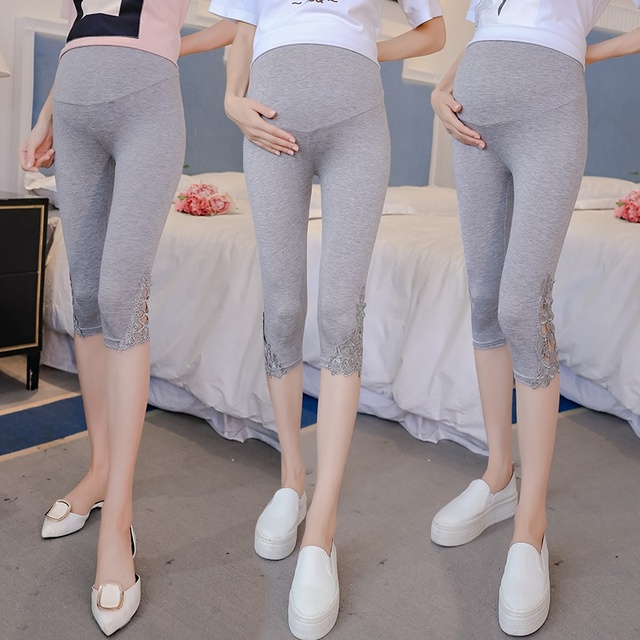 妊婦 レギンス お洒落な妊婦のレギンス 七分丈 九分丈 クロップドパンツ マタニティ ベビー キッズ の店 Y