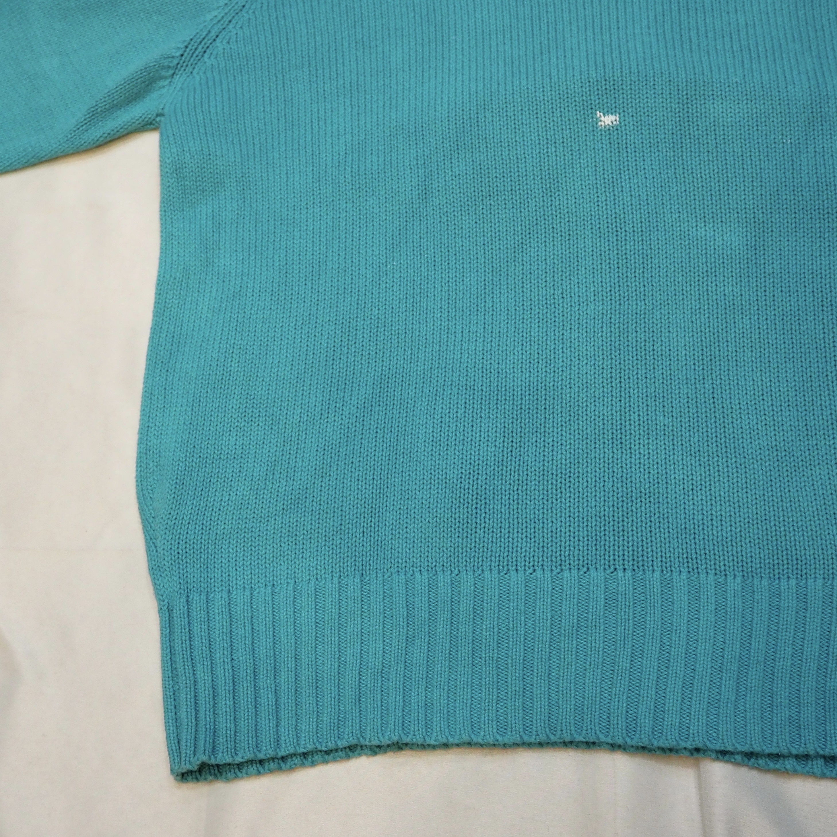 90’s Ralph Lauren コットンニット ティファニーブルー の画像 13