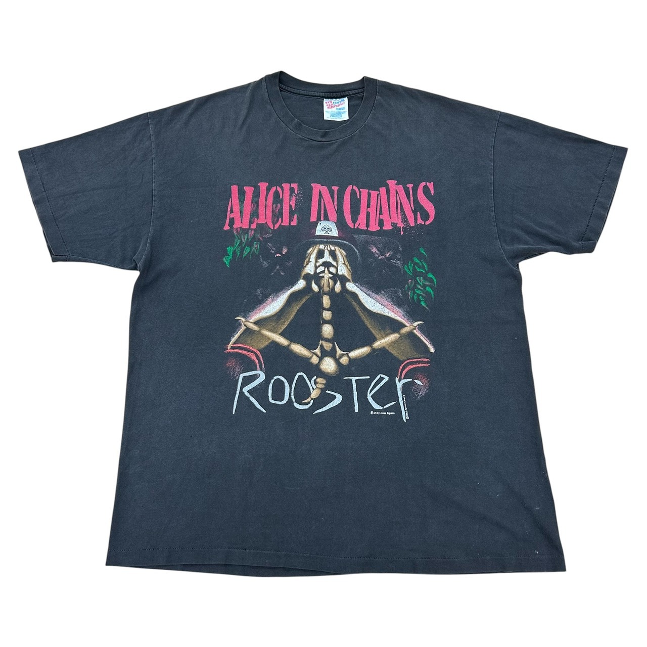 ALICE IN CHAINS アリス・イン・チェインズ グラフィックプリント バンドT ブラック 古着 ロックT XL