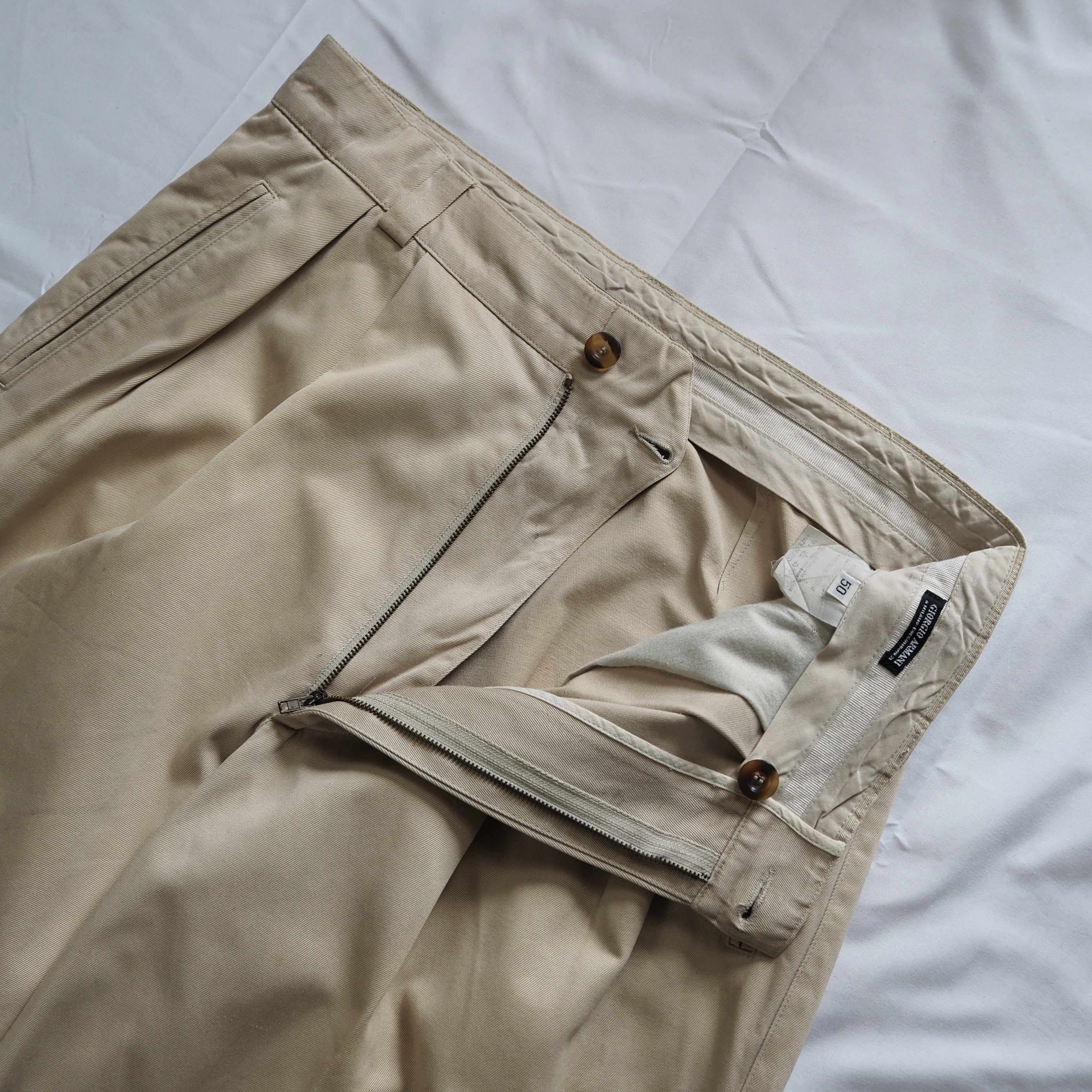 OLD Giorgio Armani チノパンツ 33×30程度 の画像 9