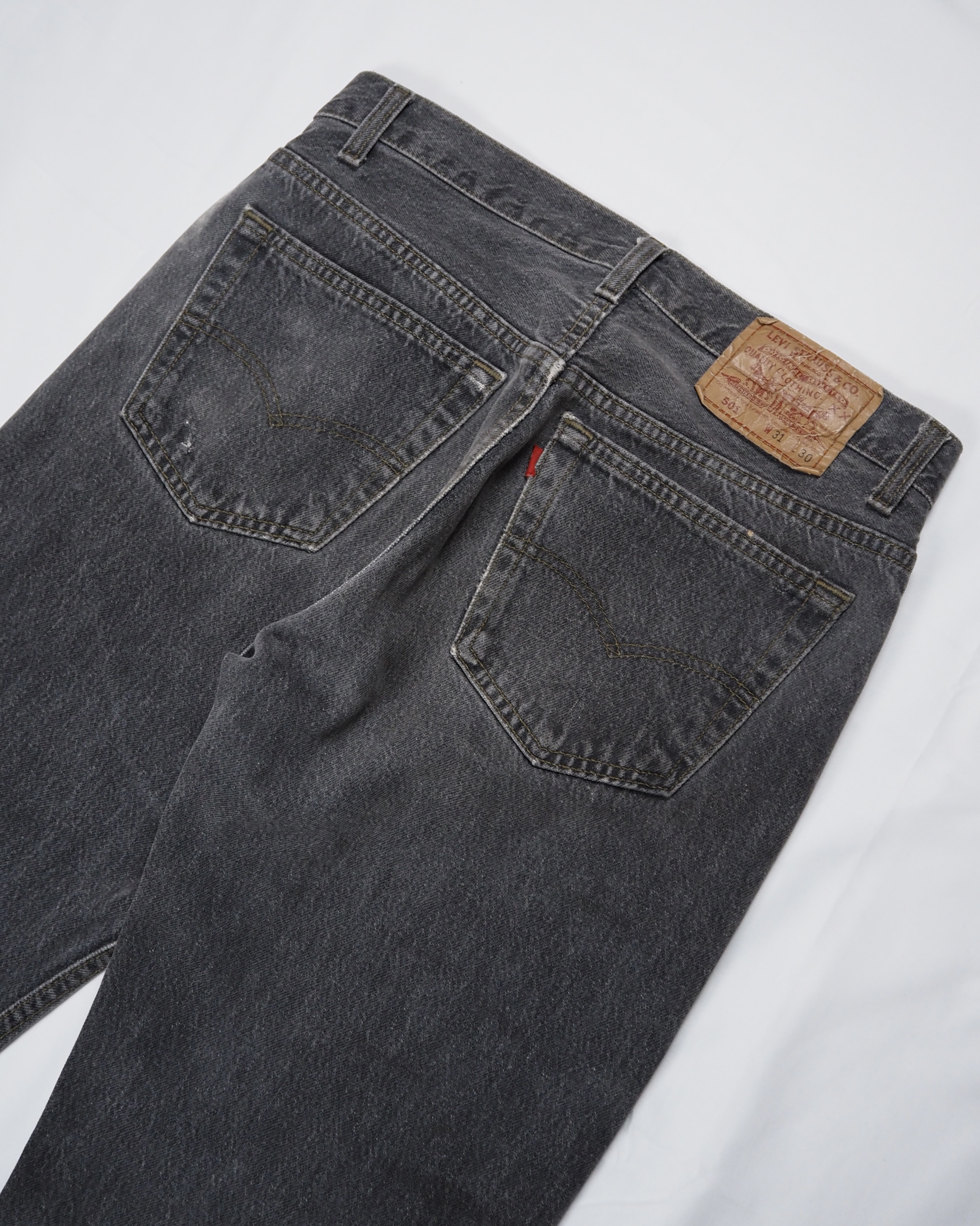 90’s Levi’s 501 先染めブラックデニム 31×30 の画像 14
