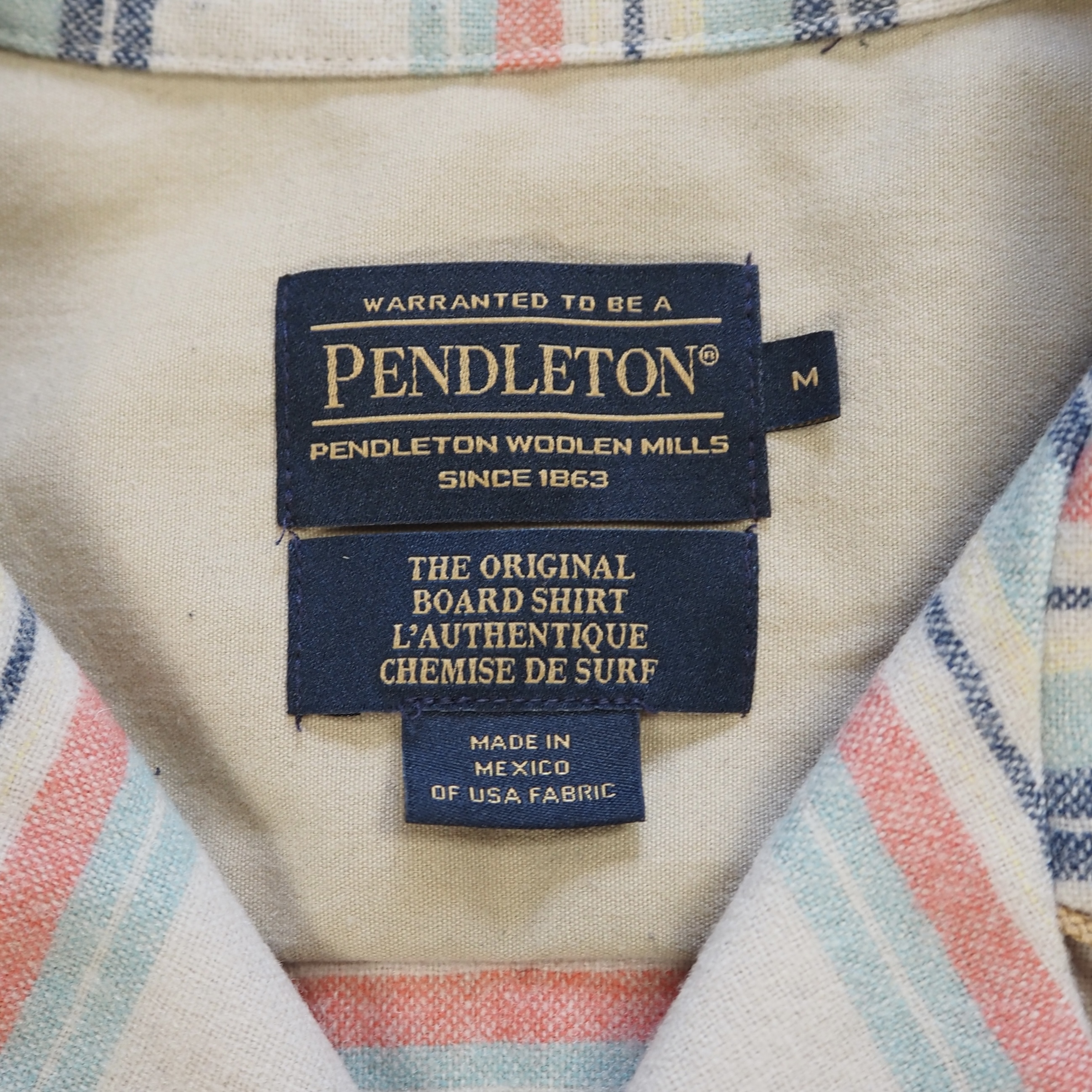 Pendleton Board Shirt マルチボーダー Mサイズ の画像 8