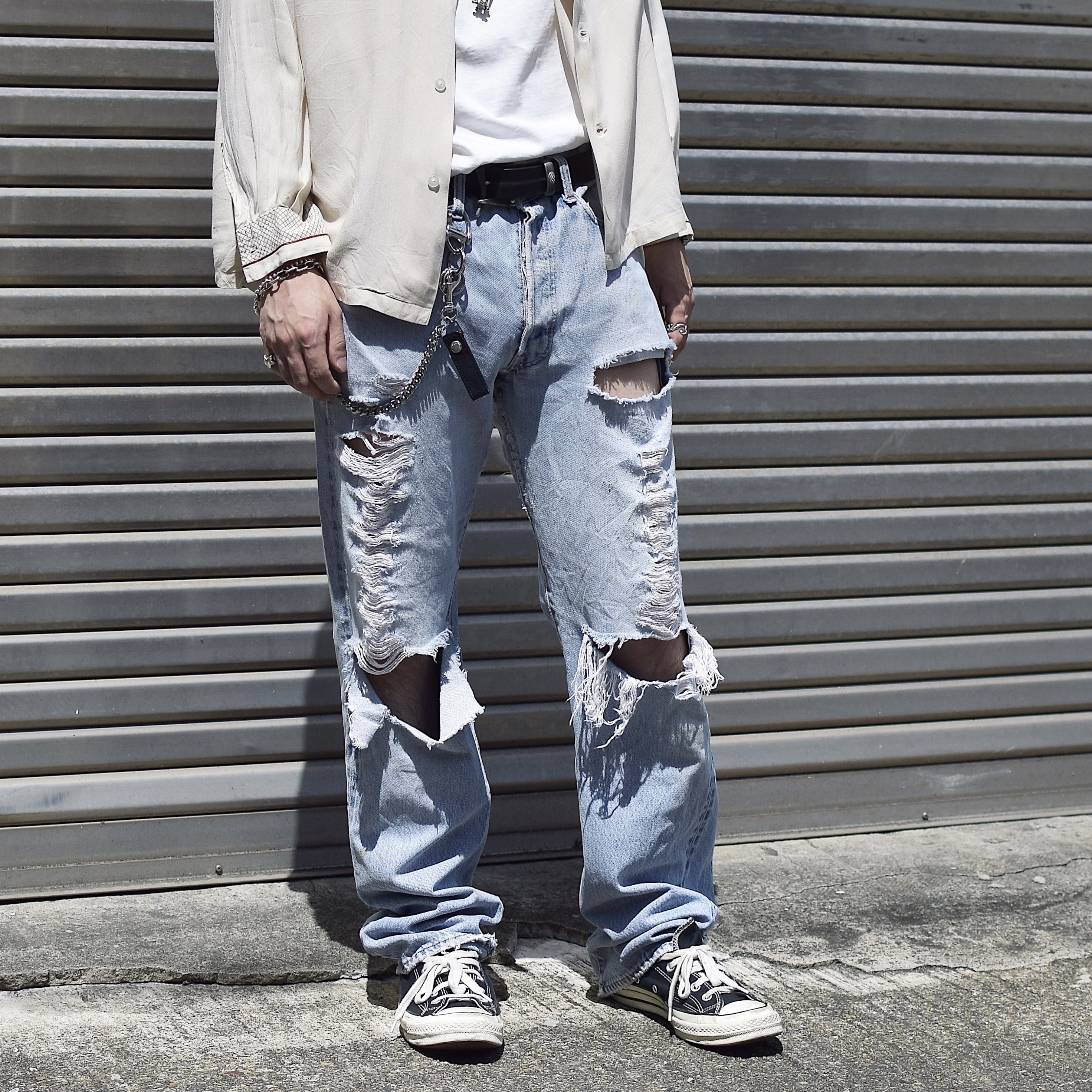 Vintage【Levi's】501 Late 66 Red Line Grunge Denim Pants の画像 4